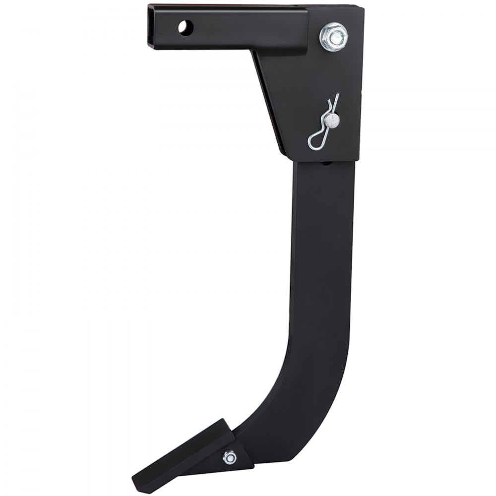 VEVOR Tractor Hitch Mounted Ripper, Heavy-Duty 18 Inch Box Scraper Shank, with 4 Hole Sites Box Blade, 2 Locating Pins Ripper Shanks, 2 Plough Tips Box Blade Shank Teeth, for CAT 0 and CAT 1 tractors