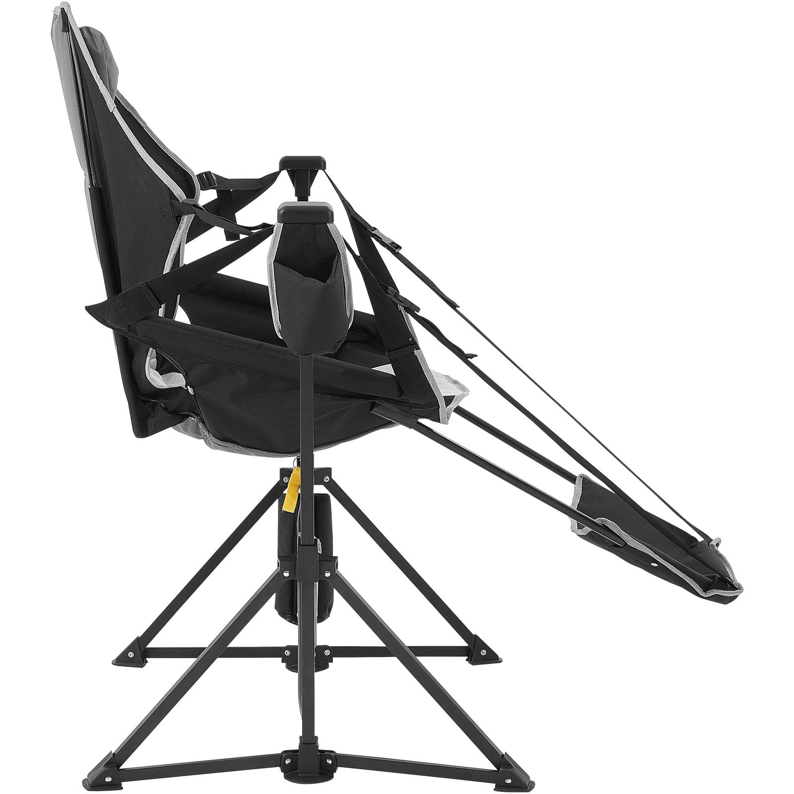 Luxurious Reclining Camping Chair with Footrest, Headrest & Storage Bag - 300 lbs Capacity, Portable Rocking Lounge for Outdoor Adventures