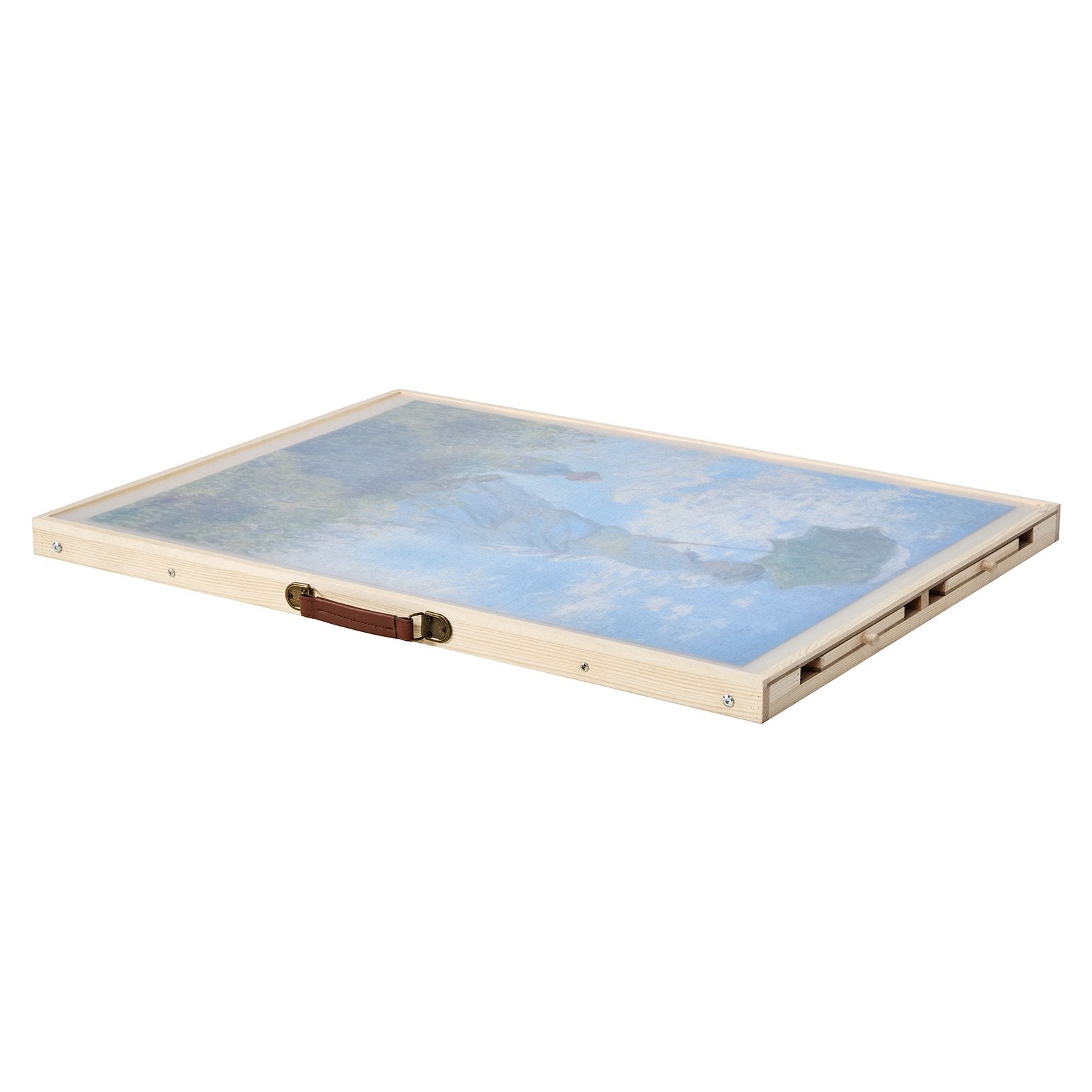 Folding Puzzle Table for Adults with 4 Storage Drawers, 1500-Piece Capacity, Portable Wooden Board & Organizer, Ideal Gift for Puzzle Enthusiasts