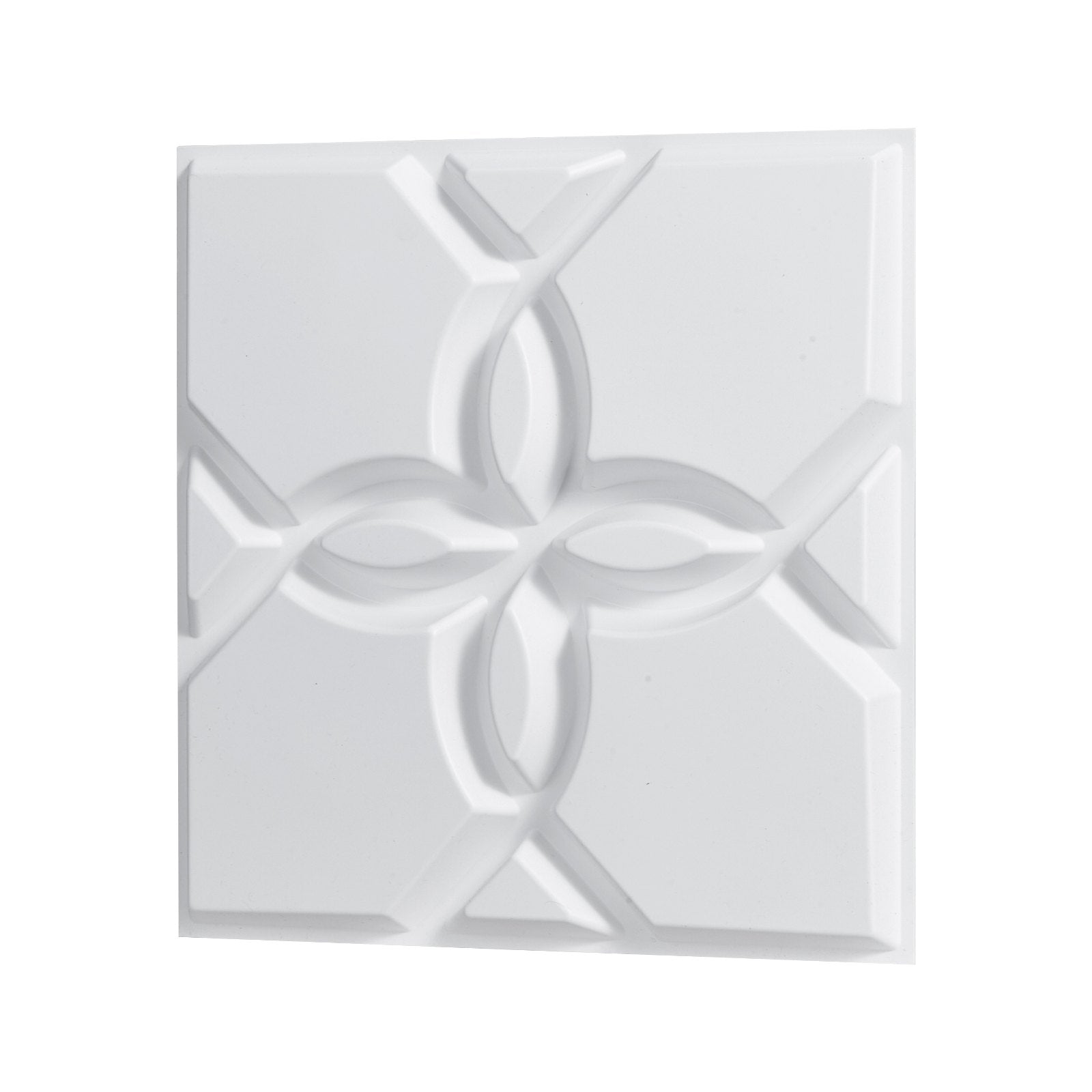 Modern Matte White 3D Floral Wall Panels, 33-Pack - PVC Art Tiles, 32 Sq.Ft Accent Coverage for Home Decor, Ceiling, Bedroom, Living & Gaming Rooms