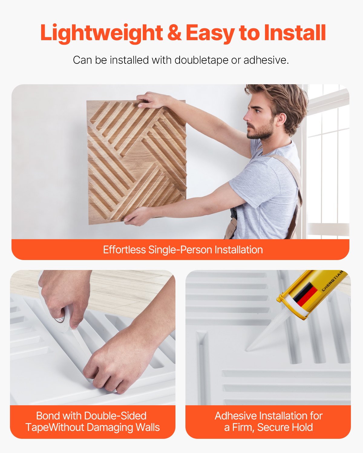 12-Pack Modern 3D PVC Wall Panels, Light Wood, 32 Sq.Ft Coverage - Minimalist Accent for Bedroom, Living Room, Ceiling, Gaming Space Decor