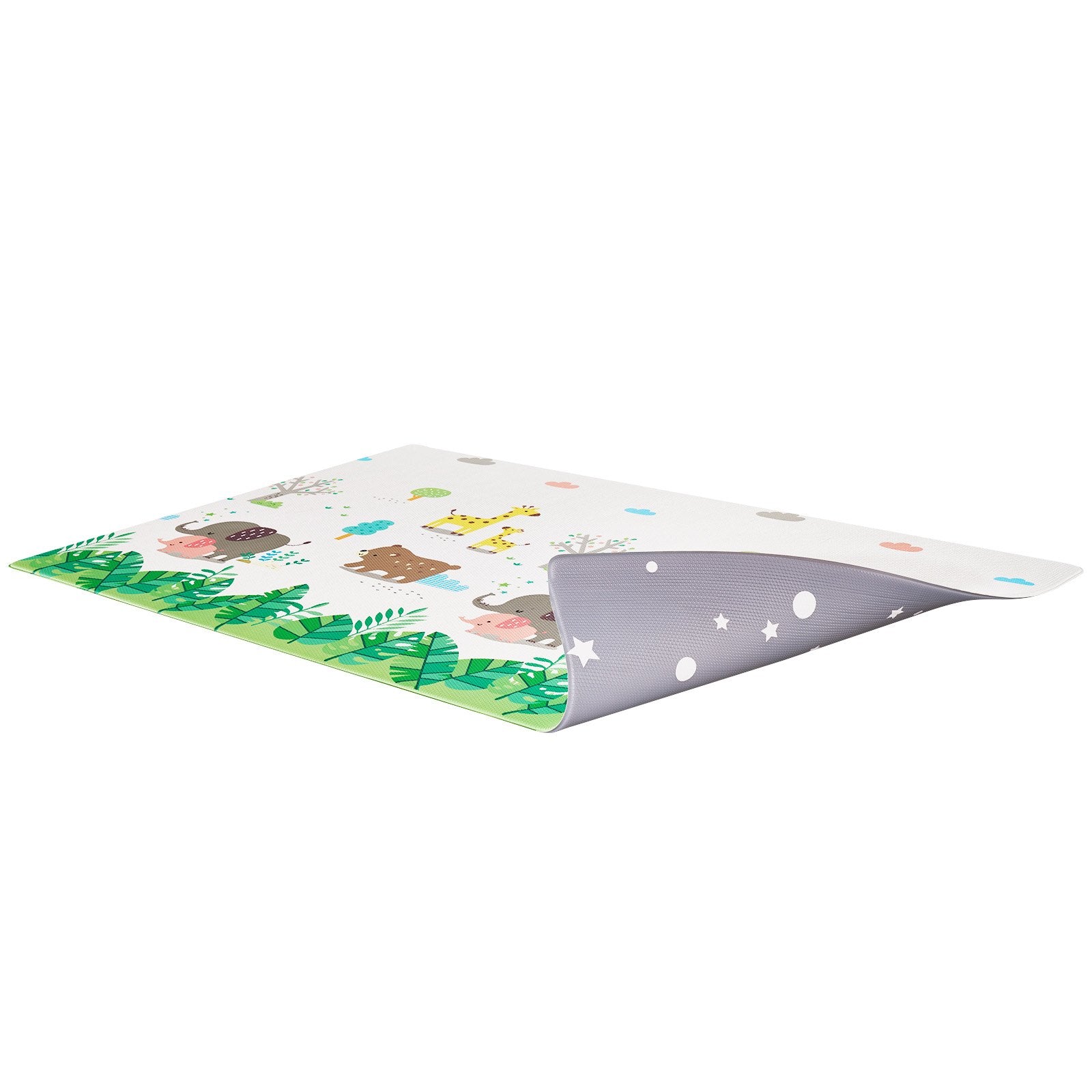 Spacious 55"x82" Reversible Baby Play Mat - Non-Slip, Cushioned, Waterproof Crawling Mat for Tummy Time & Toddler Play, Easy-Clean & Safe for Infants