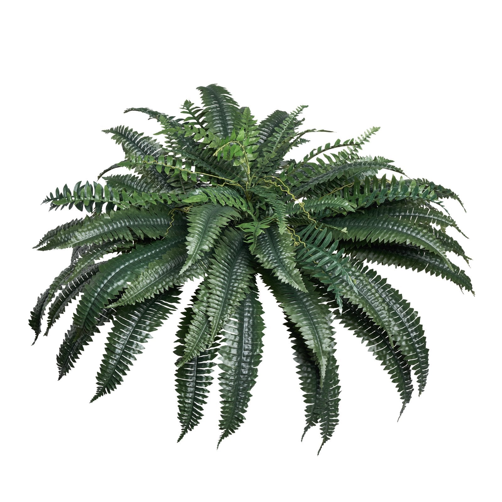 Large Lifelike Hanging Boston Ferns - Faux Plant Wall Decor with 88 Branches, Perfect for Home, Office, and Outdoor Spaces (Pot Not Included)