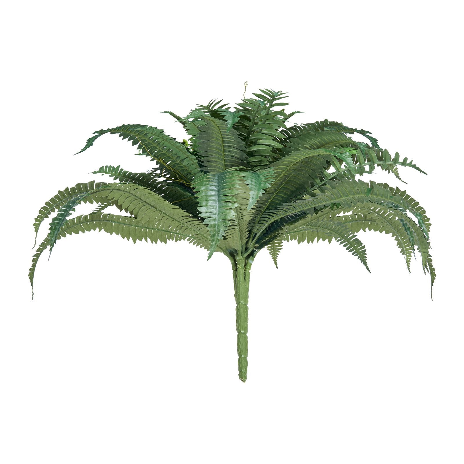 Large Artificial Boston Ferns - 2 Pack, 43-47 Inch Spread, 50 Branches, Lifelike Hanging Decor for Home & Office, No Pot Included