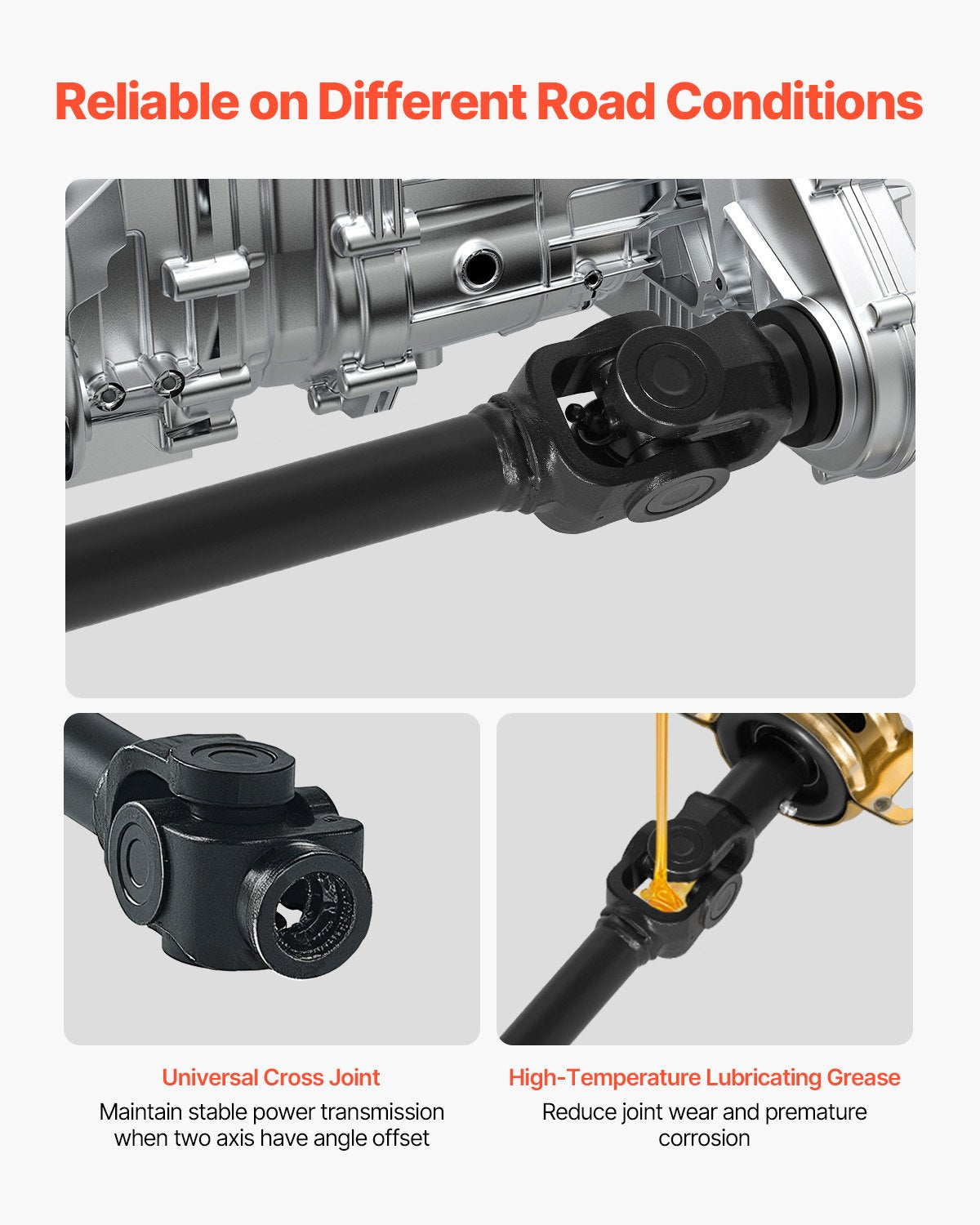 Enhanced 73.9" Front Prop Shaft Driveshaft Assembly for 2014-2017 Polaris RZR XP 1000 - Durable OEM Replacement with Easy Installation