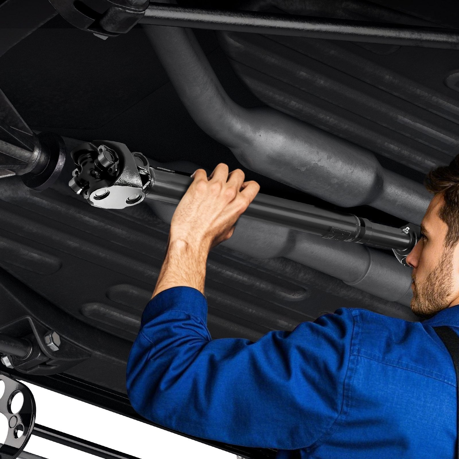 Enhanced Front Prop Shaft Driveshaft for 1987-2001 Jeep Cherokee L6 4.0L - OEM Replacement, Easy Installation, Smooth Driving, Durable Design
