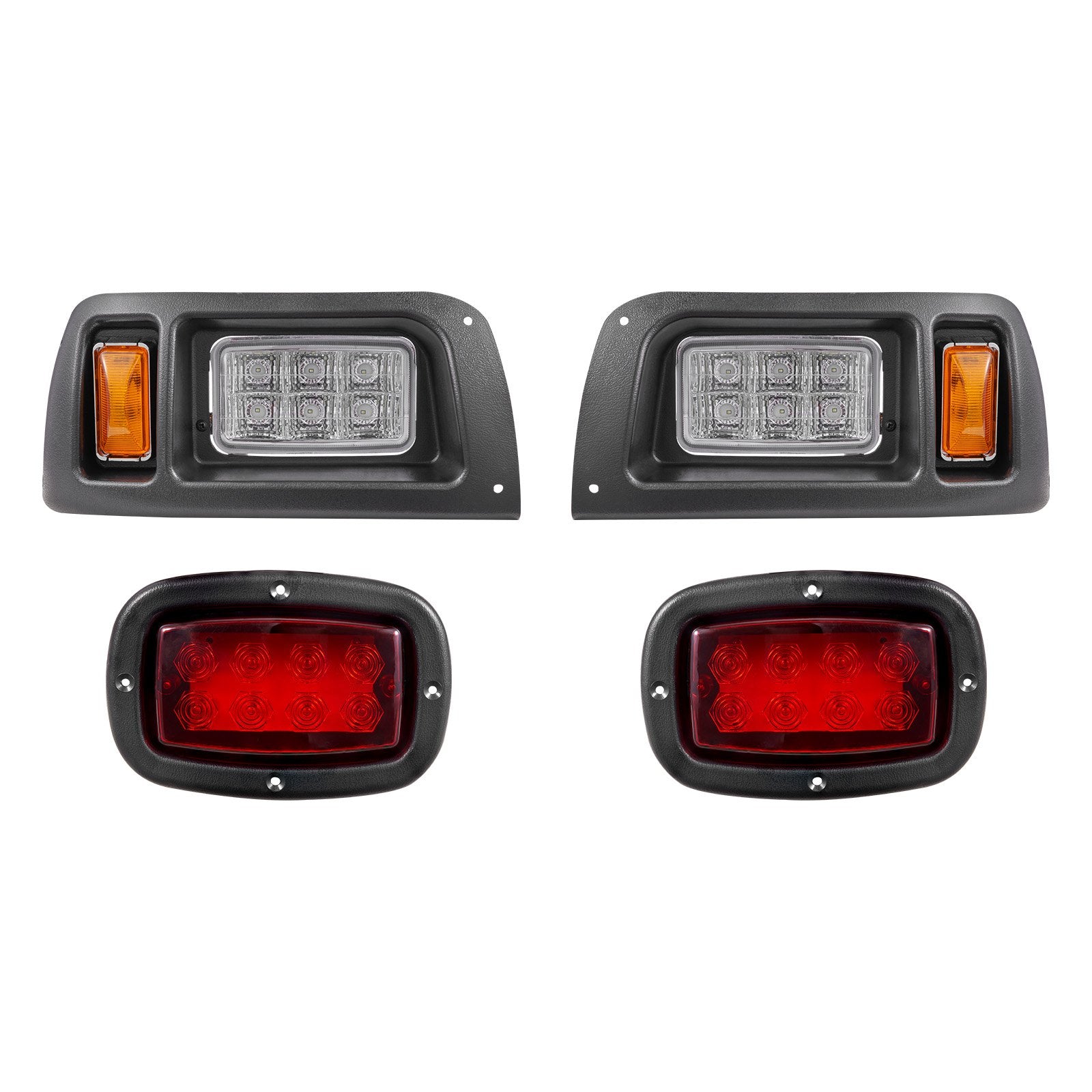 Upgrade Your Club Car DS 1993-Up with a 12V Street Legal LED Light Kit – Headlights, Taillights, Turn Signals & More for Safe Night Driving