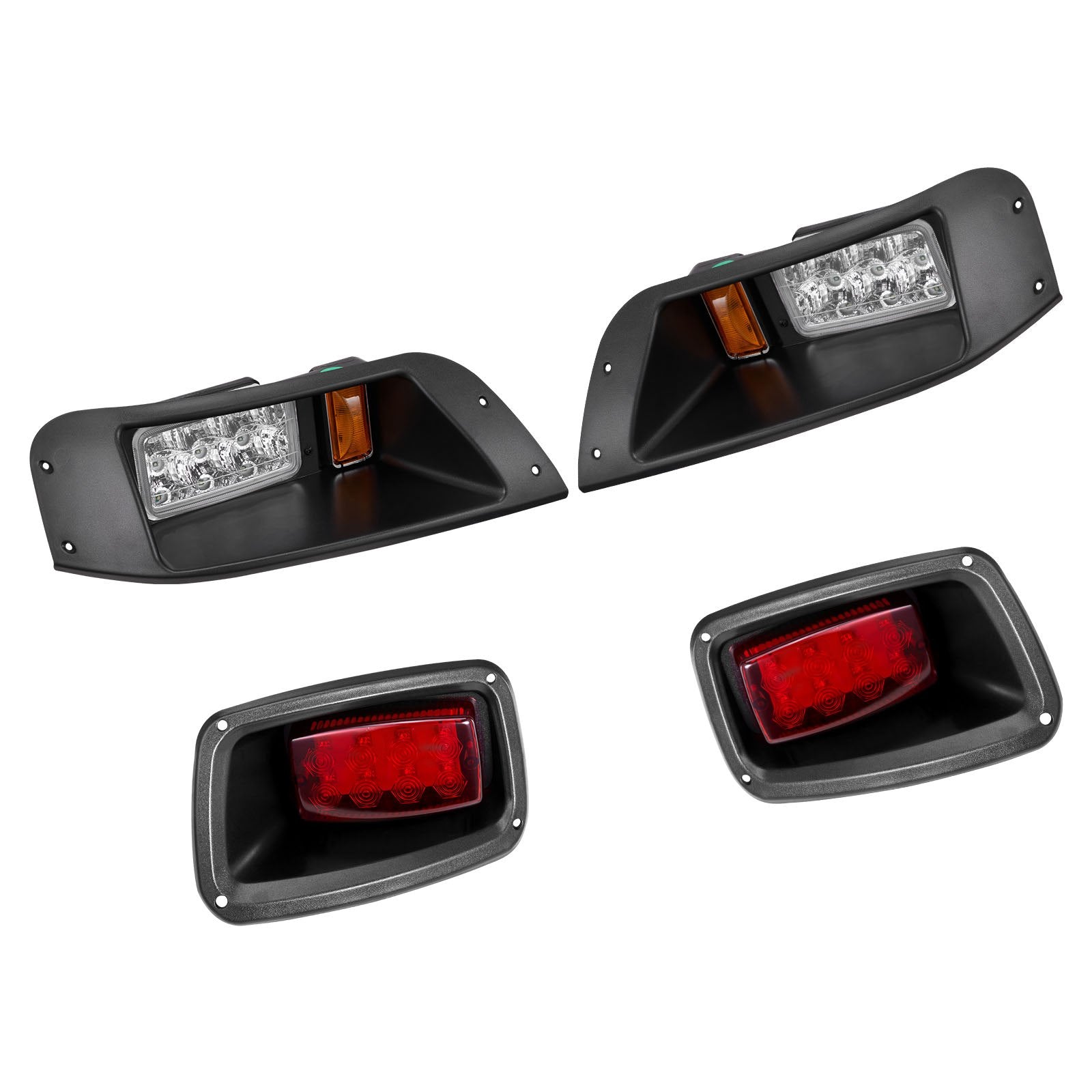 Enhanced 12V LED Light Kit for Club Car DS 1993-Up, High-Brightness, Waterproof, Easy Install, ABS Housing, Perfect for Night Golfing