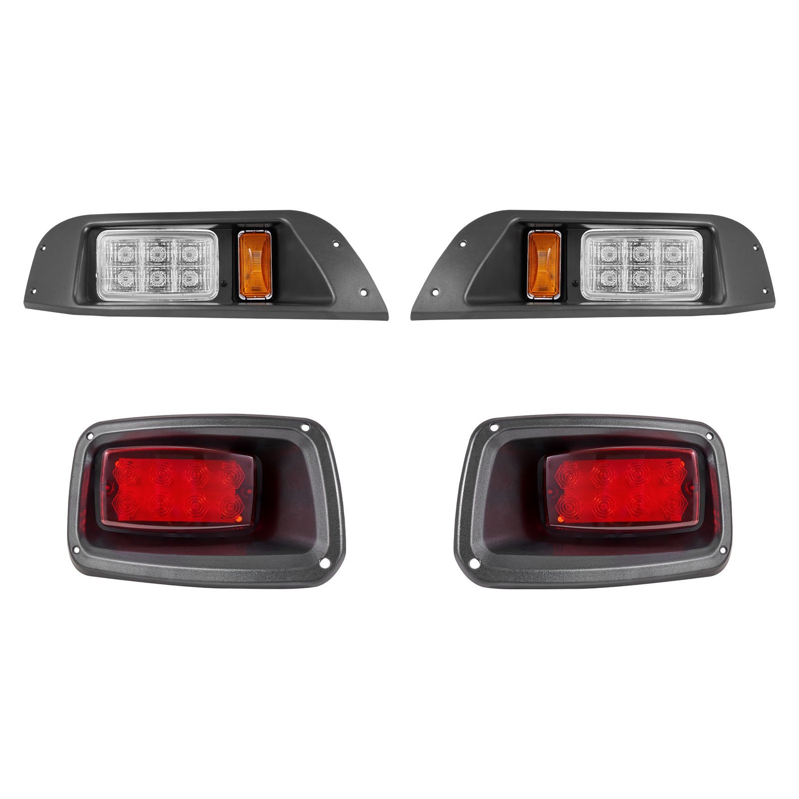 Enhanced 12V LED Light Kit for Club Car DS 1993-Up, High-Brightness, Waterproof, Easy Install, ABS Housing, Perfect for Night Golfing