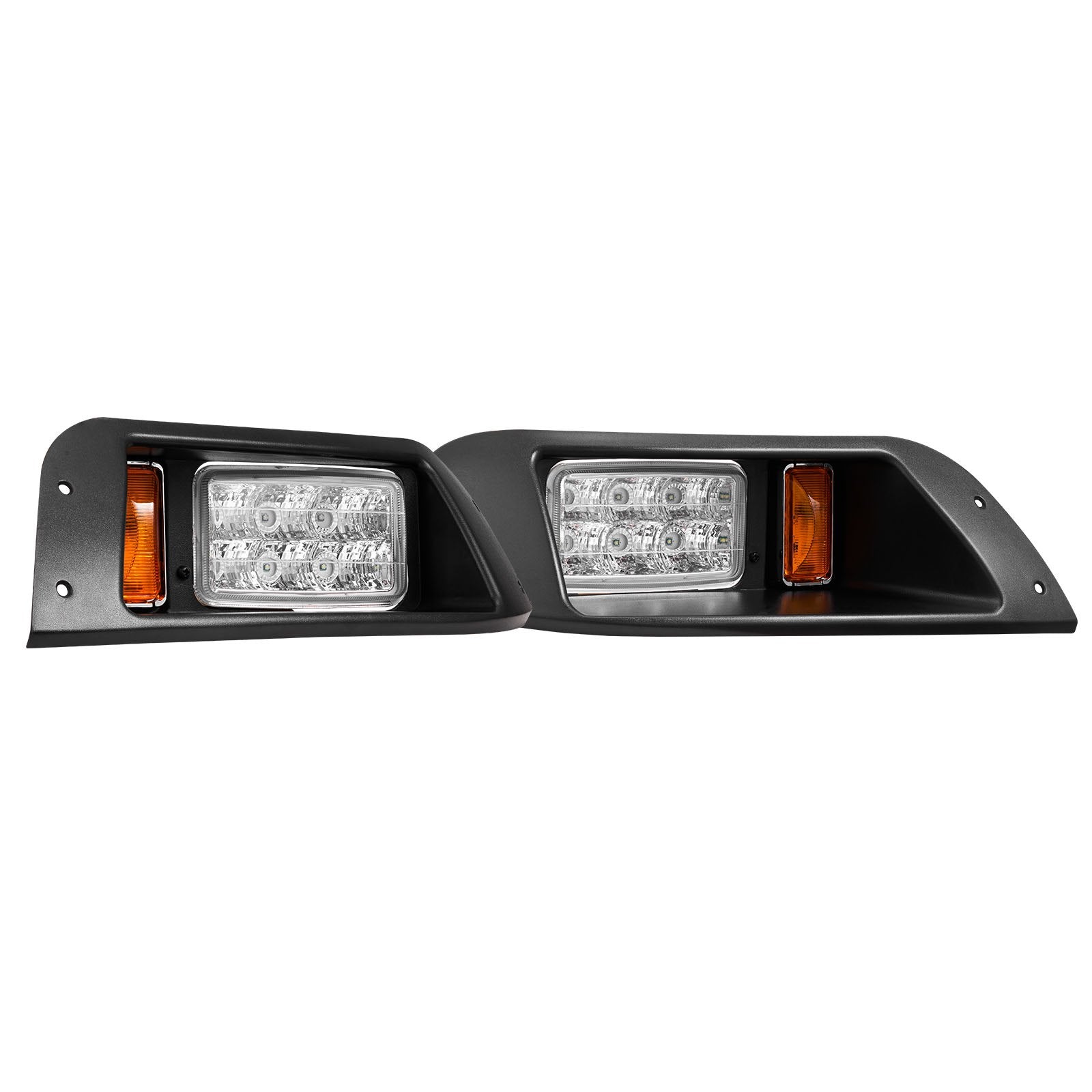 Enhanced 12V LED Light Kit for EZGO TXT 1996-2013: Street Legal Headlight & Tail Light with Turn Signals, Horn, ABS Housing, Easy Install