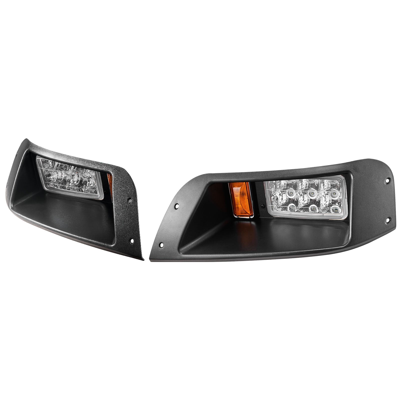 Enhanced 12V LED Light Kit for EZGO TXT 1996-2013: Street Legal Headlight & Tail Light with Turn Signals, Horn, ABS Housing, Easy Install