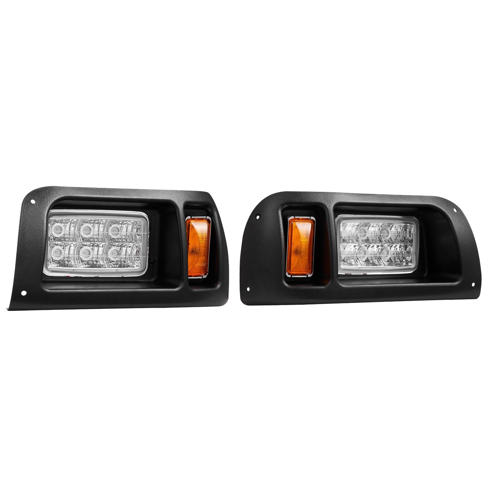 Golf Cart LED Light Kit for EZGO TXT 1996-2013, 12V Waterproof Headlight & Tail Light, High-Brightness, Easy Install, ABS Housing
