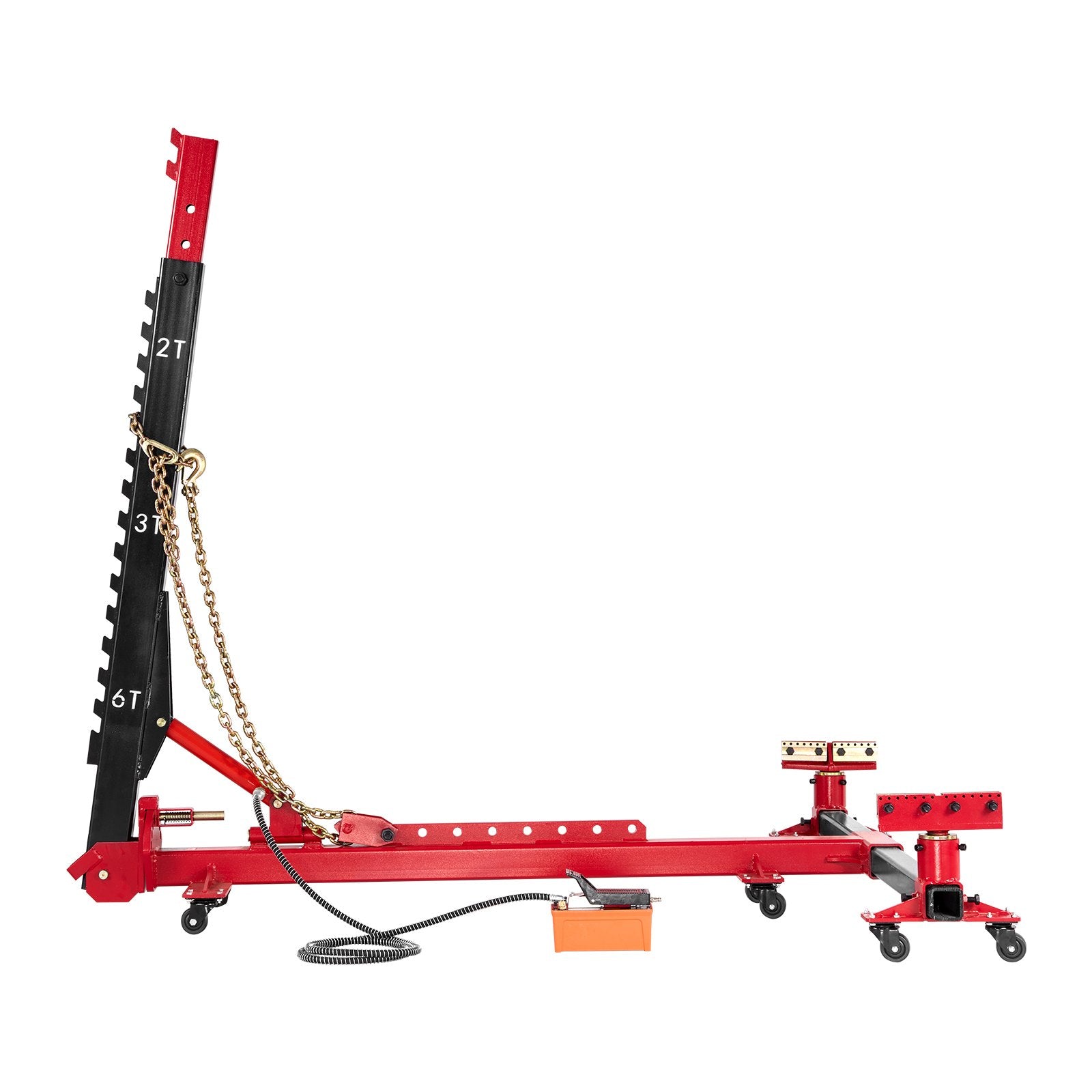 Heavy-Duty Auto Body Frame Straightener: 6T Tension, 6000PSI Hydraulic Pump, 16 Tools for Sedan, SUV, Pickup Repair Shop Use