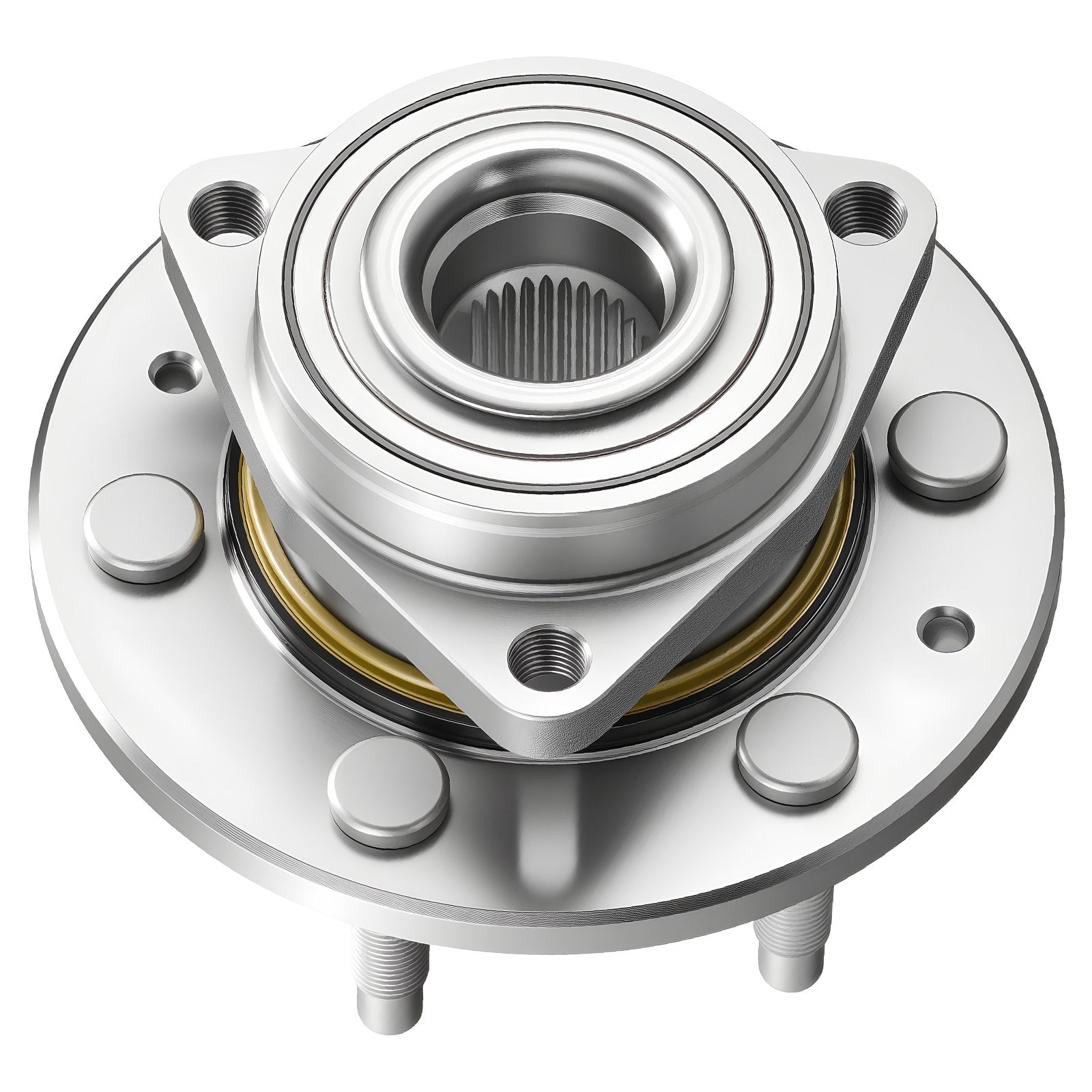 2PCS Front Wheel Bearing & Hub Assembly for Chevy Silverado & GMC Savana with ABS Sensor, OEM 515036, Heavy-Duty, Easy Installation, Precise Fitment