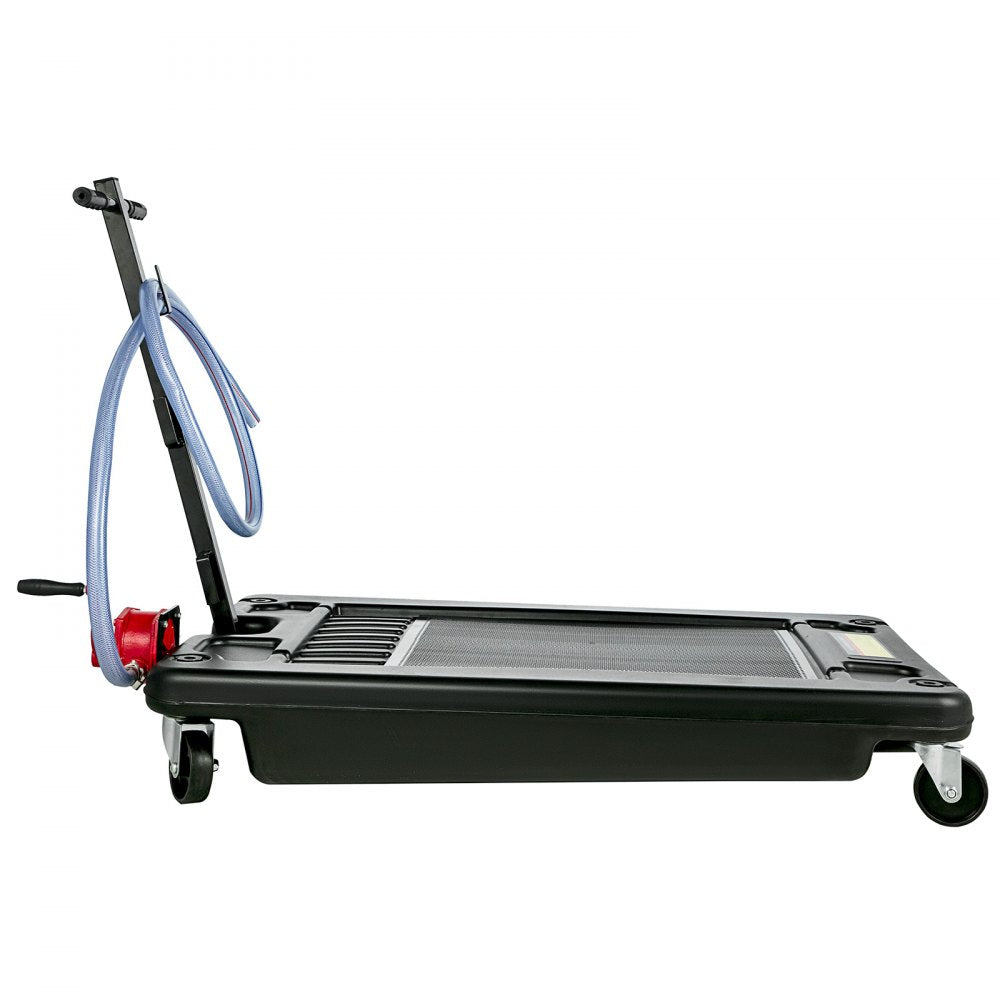 17 Gallon Foldable Oil Drain Pan with 8' Hose for Easy Disposal and Durability