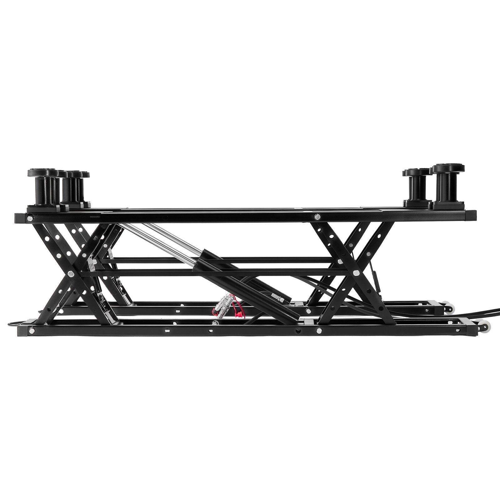 Heavy Duty Portable Car Lift - 7000 lbs Capacity, Max Height 26.8", Pneumatic Pump, Ideal for Cars, SUVs, Trucks, Garage, Shop Use