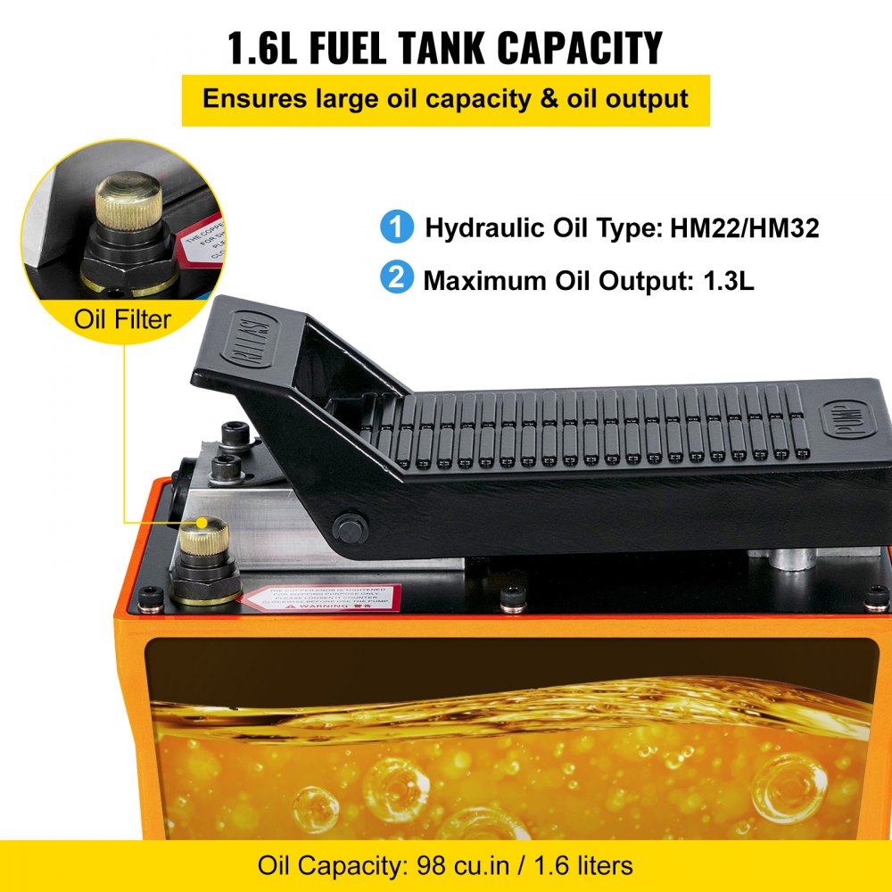 Hydraulic foot pump Hydraulic pump 700bar Air foot pump with hose