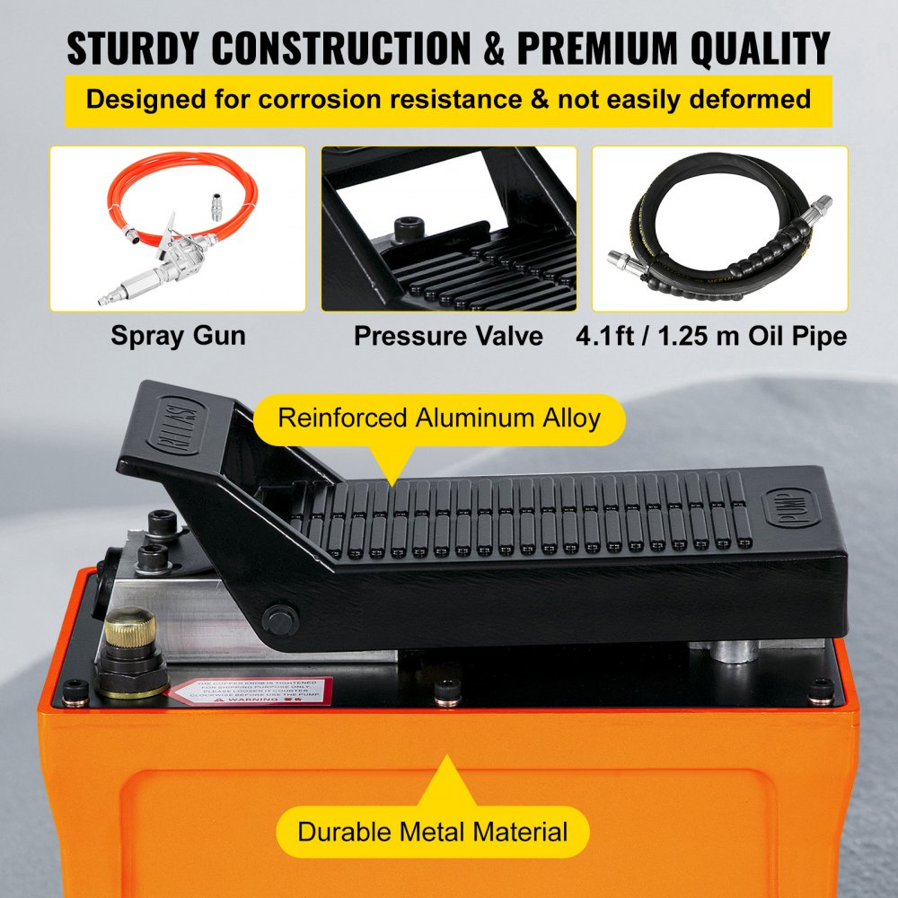 Hydraulic foot pump Hydraulic pump 700bar Air foot pump with hose