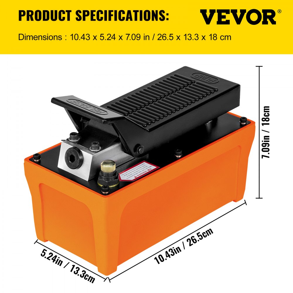 Hydraulic foot pump Hydraulic pump 700bar Air foot pump with hose