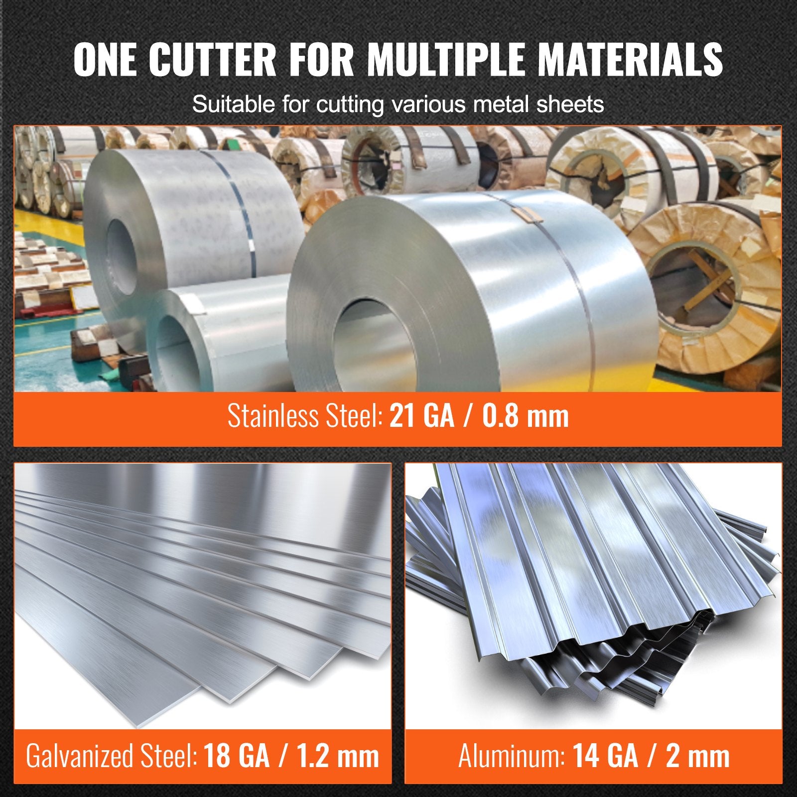 Heavy-Duty Metal Cutter Drill Attachment with 360° Pivoting Head for Precision Cutting of Steel, Aluminum, and Galvanized Sheets