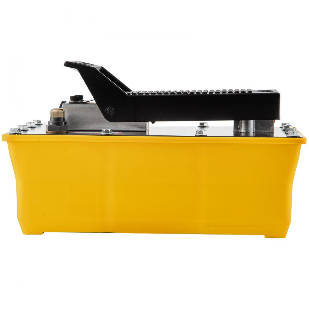 VEVOR Air Hydraulic Pump, 10,000 PSI Hydraulic Foot Pump, 1/2 Gal Reservoir Foot Operated Air/Hydraulic Pump, with Hose and Spray Gun for Heavy Machinery Rigging, Auto Repair, Auto Body Frame Machines