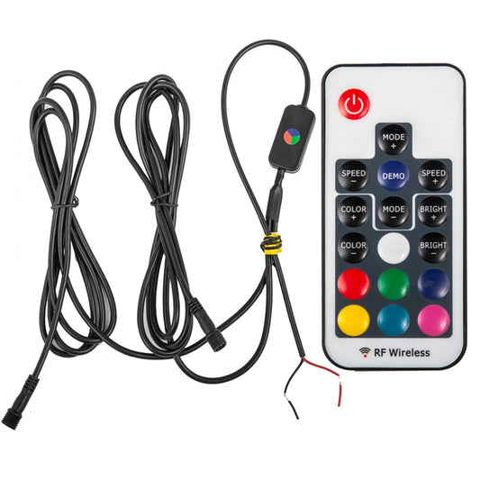 VEVOR 2PC 3FT LED Whip Lights RGB Color Lighted Whips for UTV ATV 20 Colors,5 Levels,23 Modes,10 Speed Options,Weatherproof,Off-Road Whip RF Wireless Remote for UTV ATV Polaris Accessories RZR