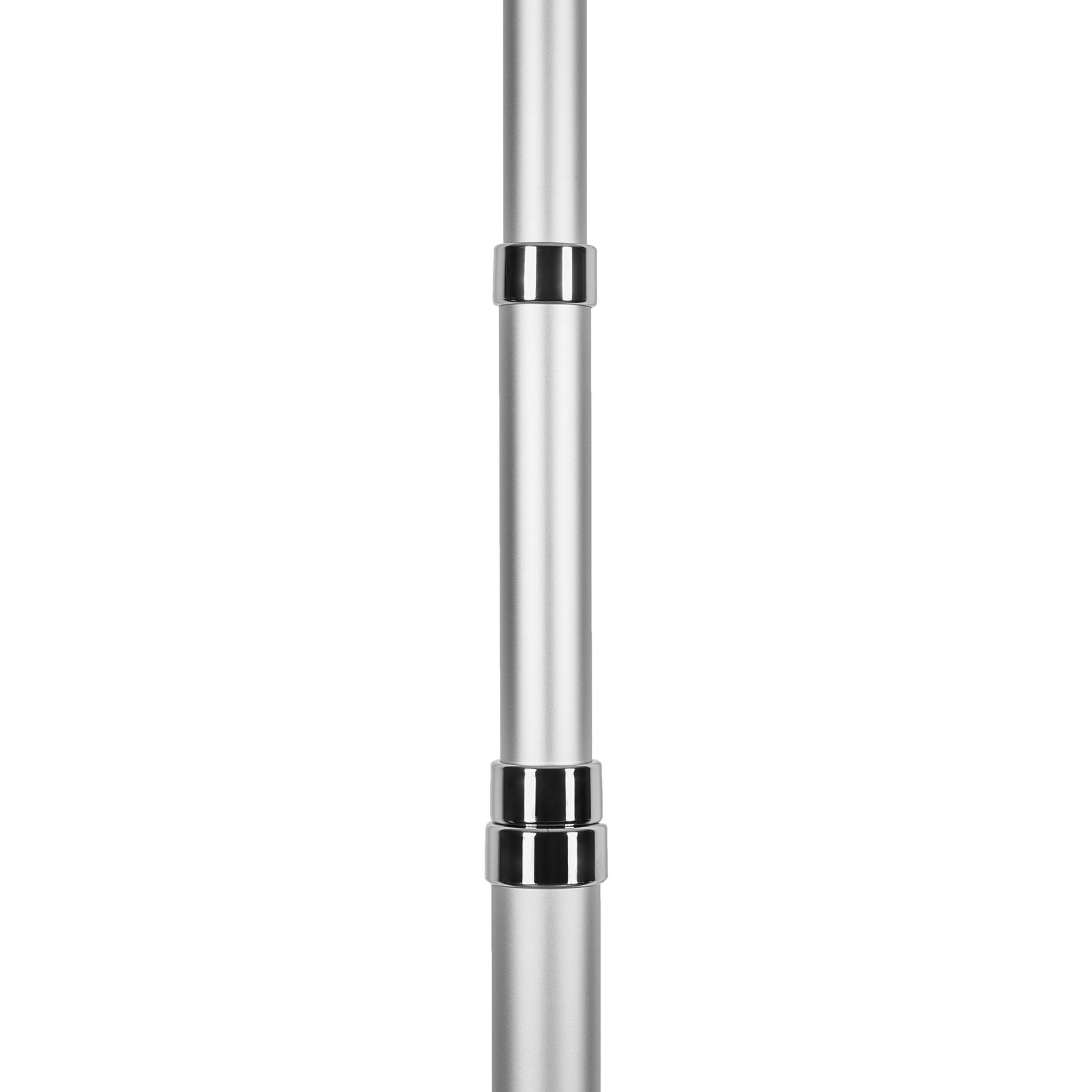 20FT Heavy Duty Aluminum Telescopic Flagpole Kit for Outdoor Use, Silver - Adjustable 3 Modes, Easy Install, Durable & Versatile Display