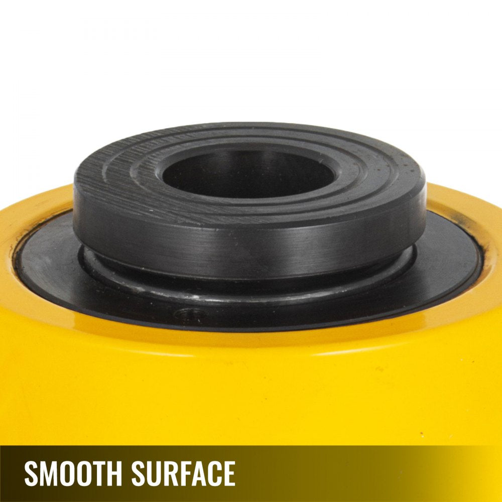 Heavy-Duty 20T Hollow Hydraulic Cylinder Jack with 2-Inch Stroke for Riggers and Fabricators