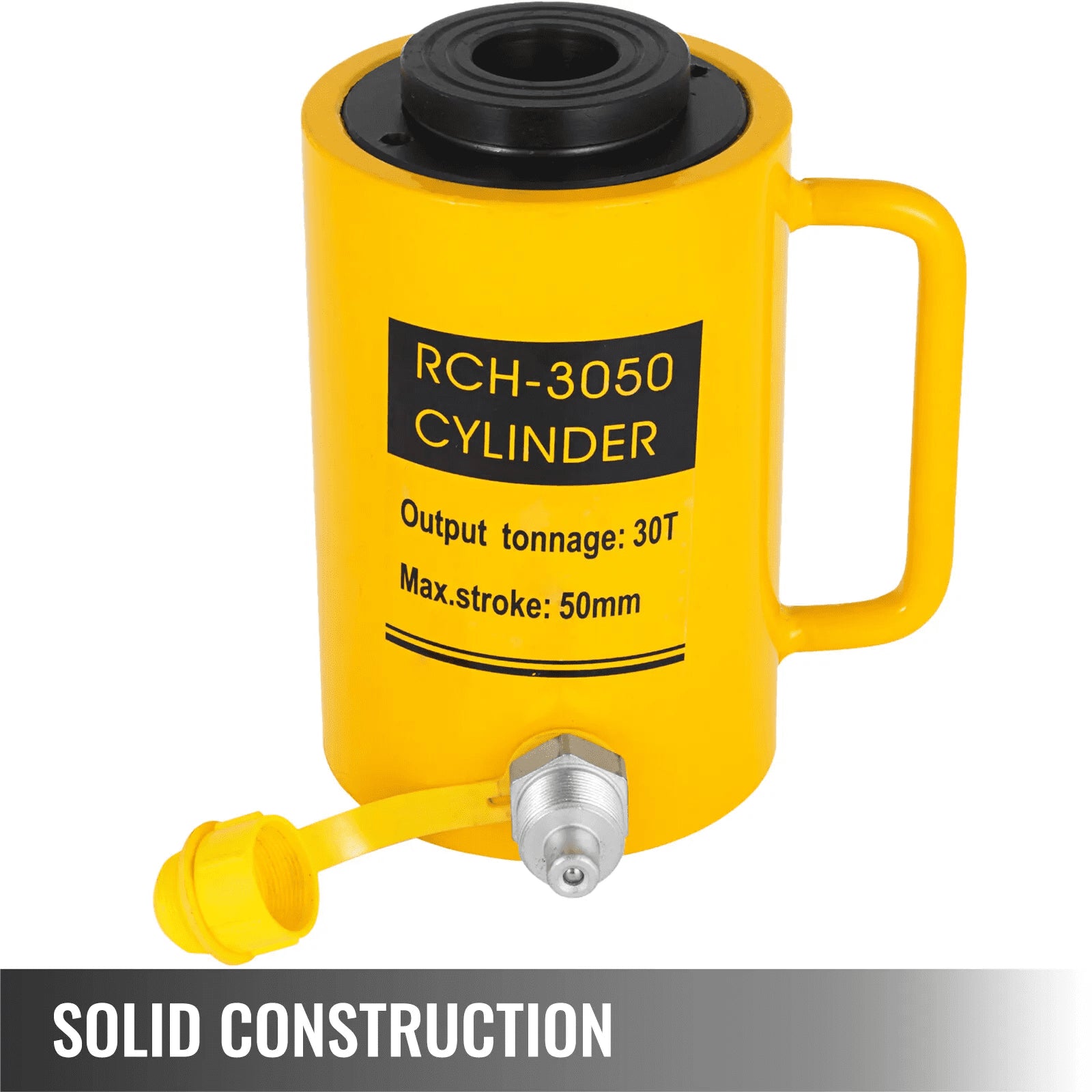 High-Capacity 30T/66000LBS Hollow Hydraulic Cylinder Jack - Versatile Lift for Car, Van, Boat, Truck, Caravan with 50mm Plunger Ram