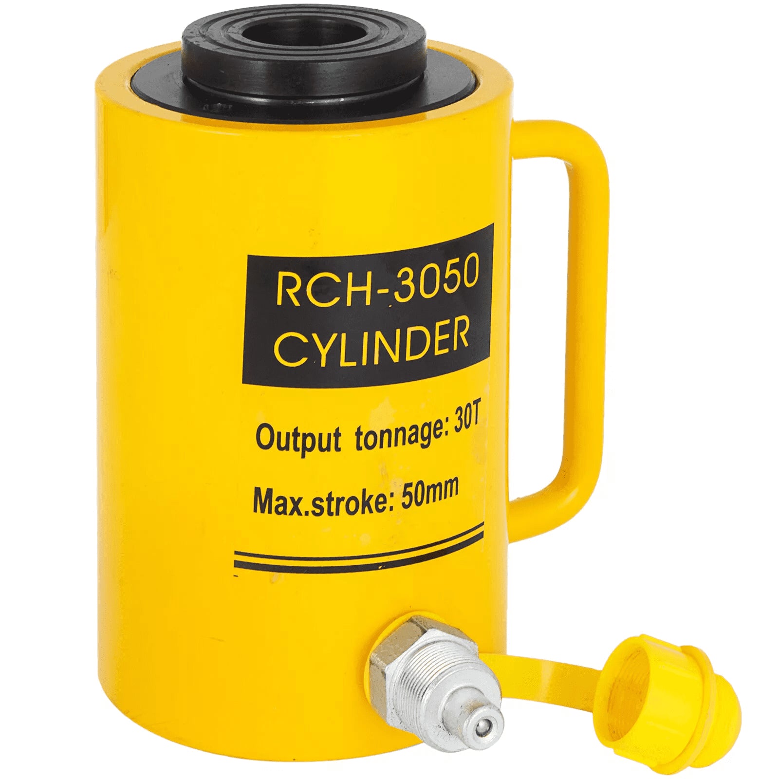 High-Capacity 30T/66000LBS Hollow Hydraulic Cylinder Jack - Versatile Lift for Car, Van, Boat, Truck, Caravan with 50mm Plunger Ram