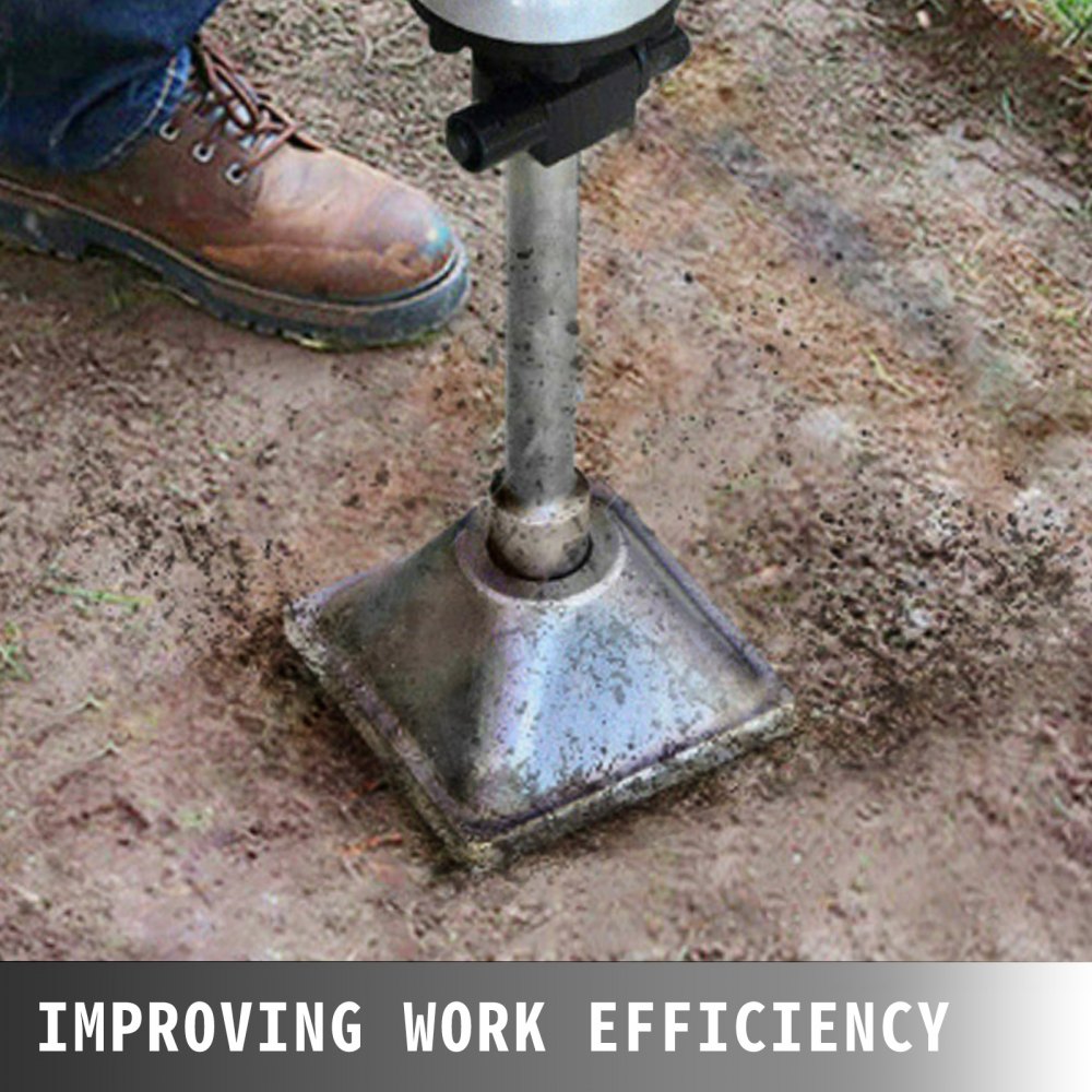 Heavy Duty Soil Compactor with Jackhammer Bits and Tamper Plate for Efficient Ground Tamping