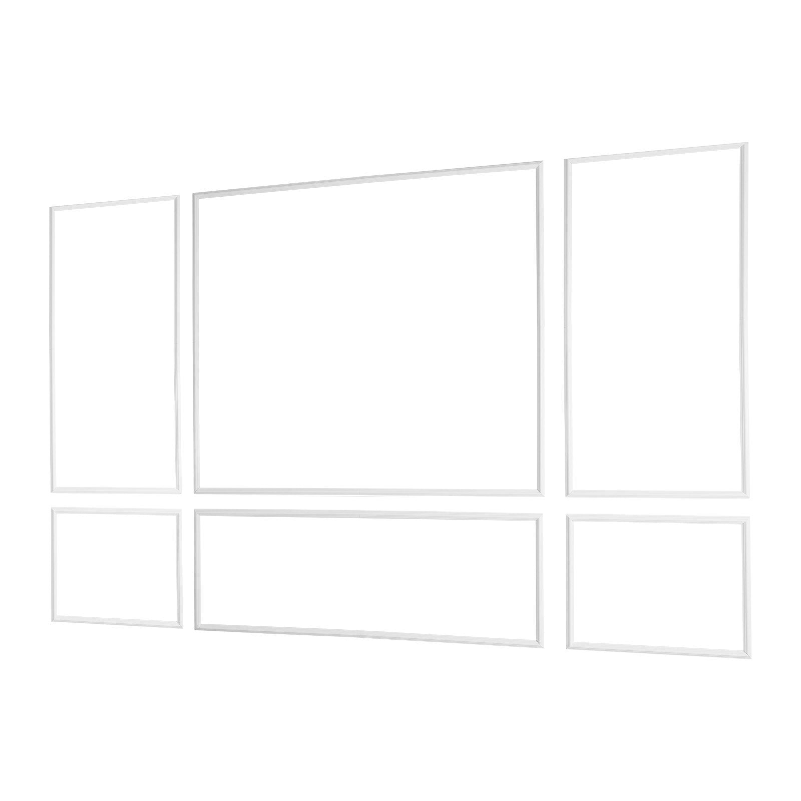 Transform Your Interior with Easy-to-Install White Wainscoting Panels – Lightweight, Paintable Polystyrene Wall Molding Kit for Home Décor