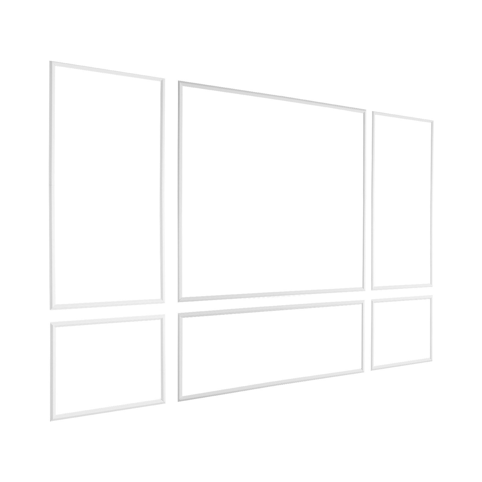 Transform Your Interior with Easy-to-Install White Wainscoting Panels – Lightweight, Paintable Polystyrene Wall Molding Kit for Home Décor