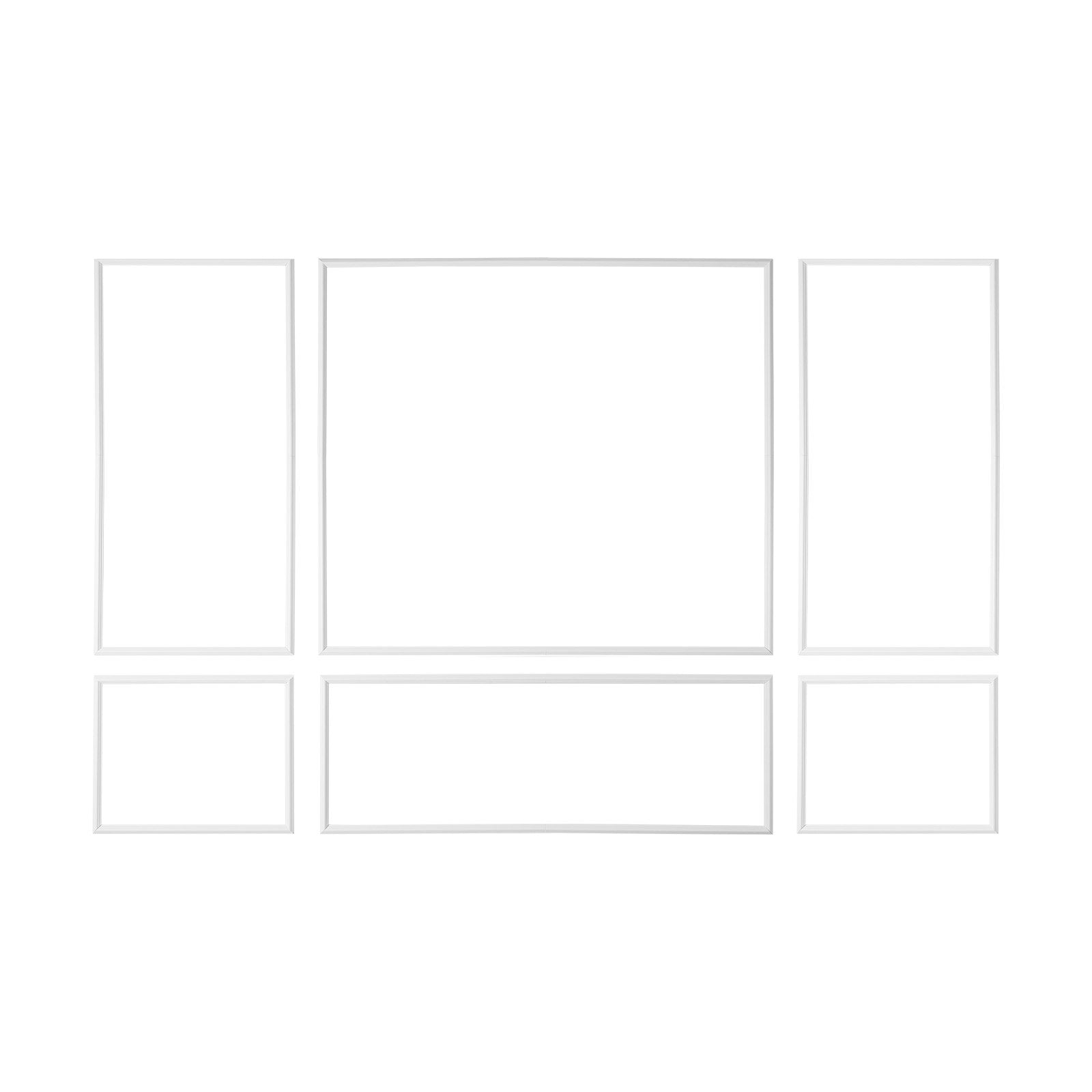 Transform Your Interior with Easy-to-Install White Wainscoting Panels – Lightweight, Paintable Polystyrene Wall Molding Kit for Home Décor