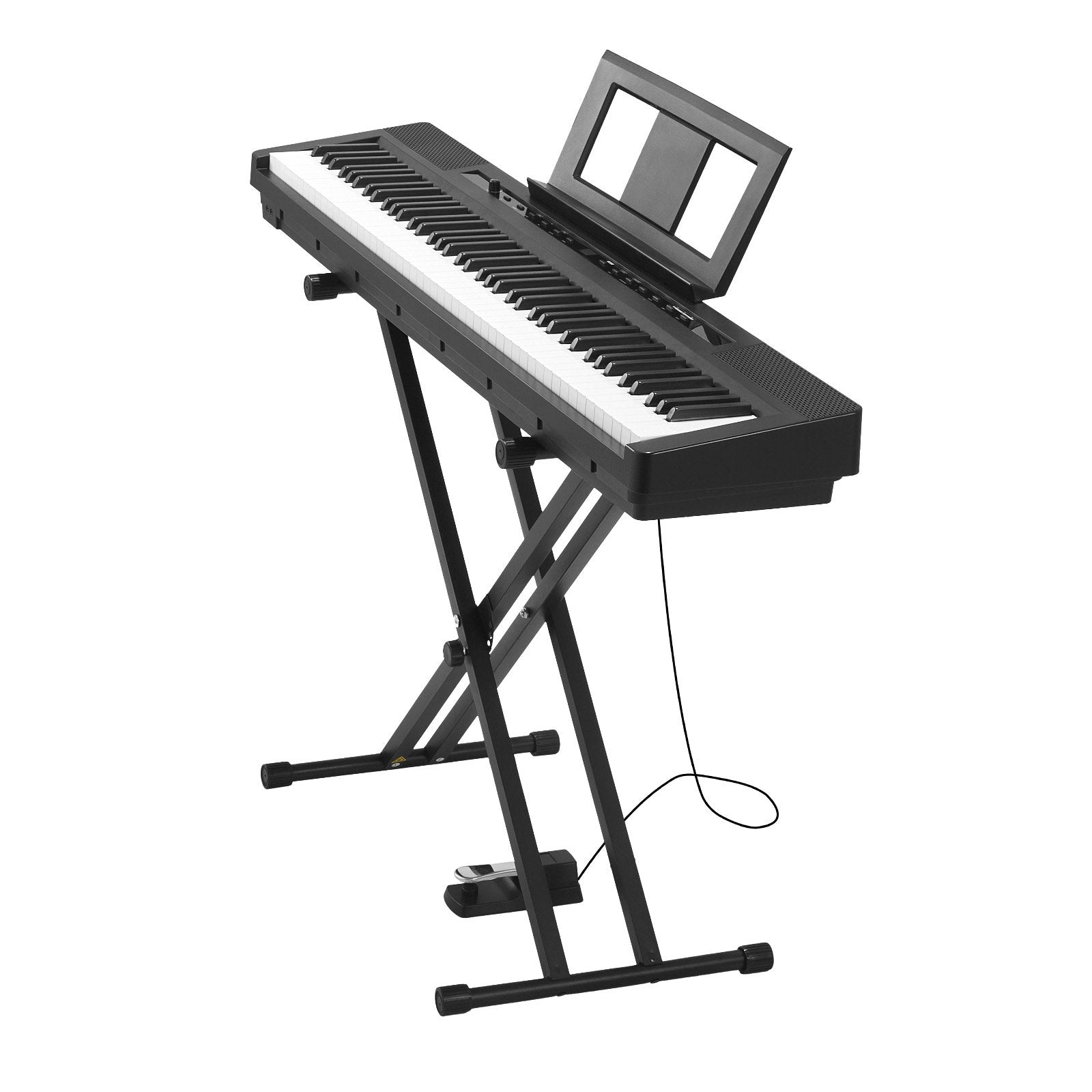 88-Key Fully Weighted Digital Piano with Dual Keyboard, Speakers, X Stand, Sustain Pedal, 280 Tones, Wireless, for Beginners