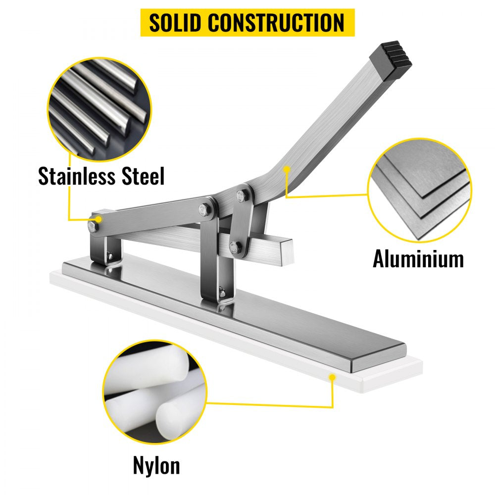 VEVOR Stone Crab Shell Cracker, Aluminum & Stainless Steel Shellfish Cracker, 15"x2.8" Lobster Shucker, Seafood Tools Set with 2 Crab Needles for Lobster and Crab Legs in Kitchen Restaurant