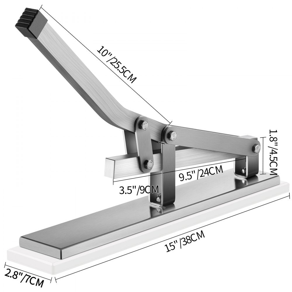 VEVOR Stone Crab Shell Cracker, Aluminum & Stainless Steel Shellfish Cracker, 15"x2.8" Lobster Shucker, Seafood Tools Set with 2 Crab Needles for Lobster and Crab Legs in Kitchen Restaurant