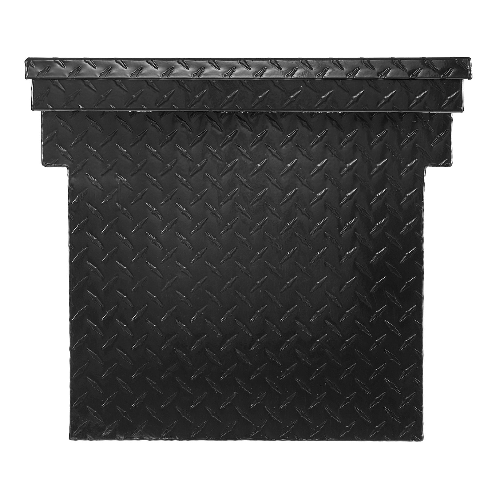 Heavy Duty 72x20x14 Inch Aluminum Crossover Truck Tool Box, Diamond Texture, Waterproof, Locking Storage Organizer for RVs and Pickups, Black