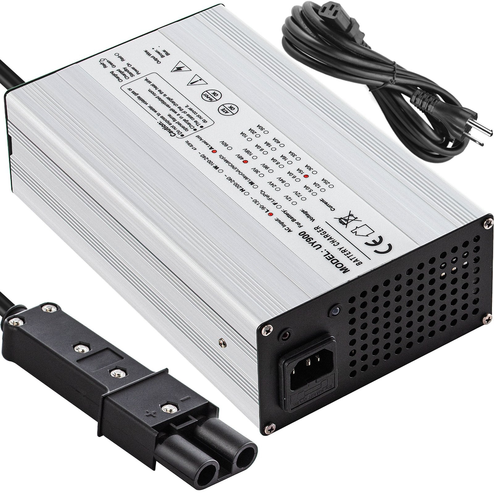 High-Efficiency 36V Golf Cart Battery Charger, 18A Output, Aluminum Shell, LED Display, Compatible with Club Car, Ez Go, Yamaha, Star, and Taylor Dunn