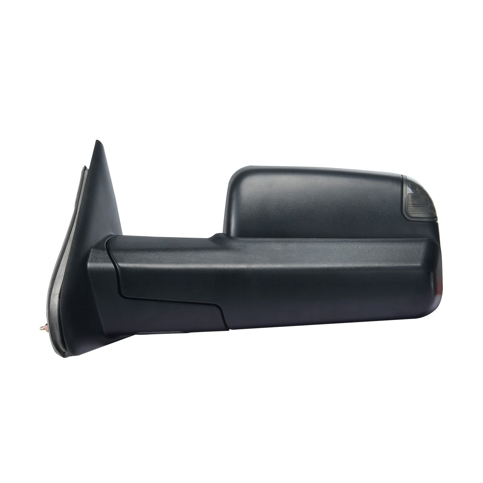 Dodge Ram Towing Mirrors, Power Heated with Signal & Puddle Lights, Fits 2002-2009 Models, Manual Flip, Black, Easy Install