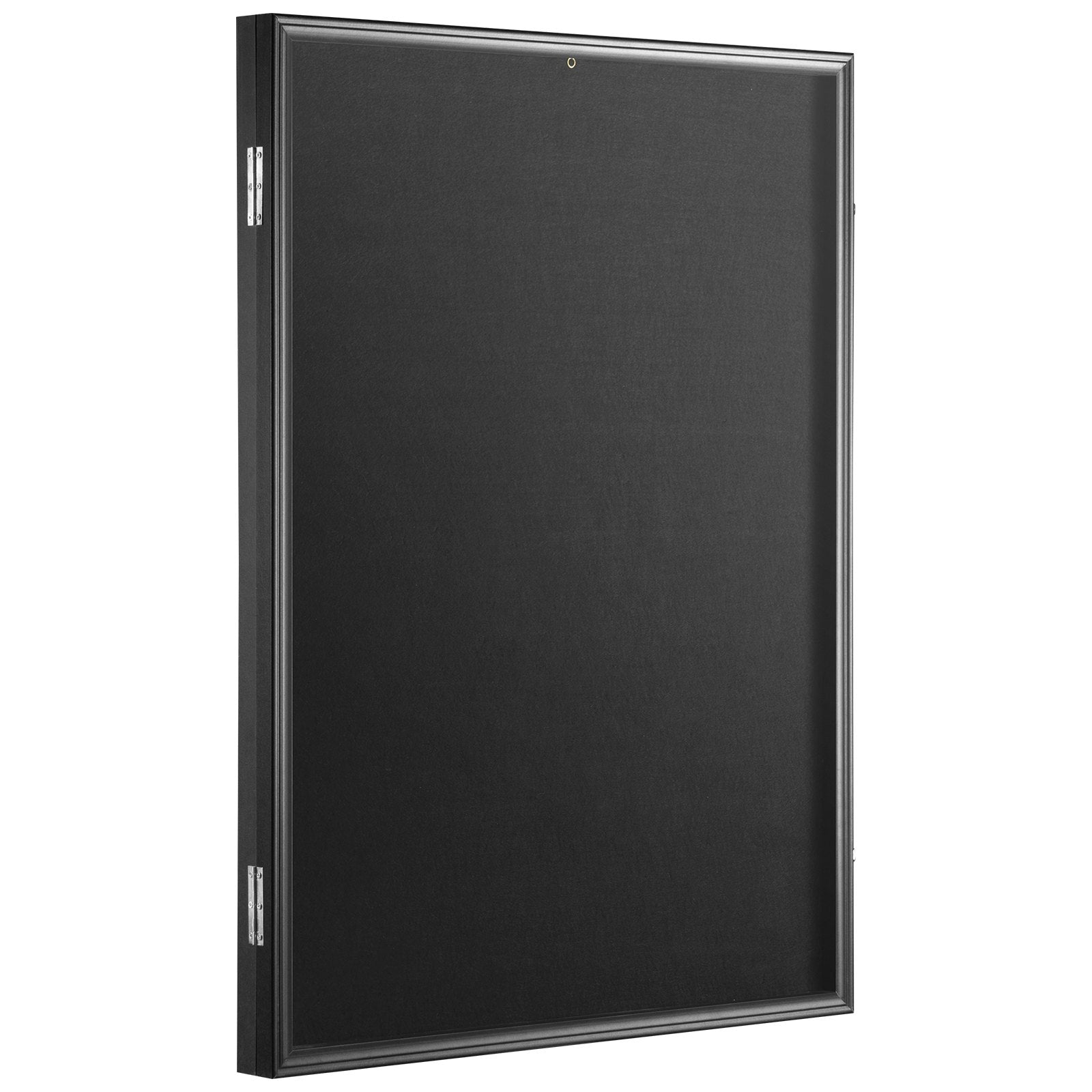 Large Lockable Jersey Display Frame Case, 23.3x31.2x1.5 in, 98% UV Protection for Baseball, Basketball, Football, Hockey Gear, Matte Black Shadow Box with PC Glass and Hangers, Preserve and Showcase Your Collection