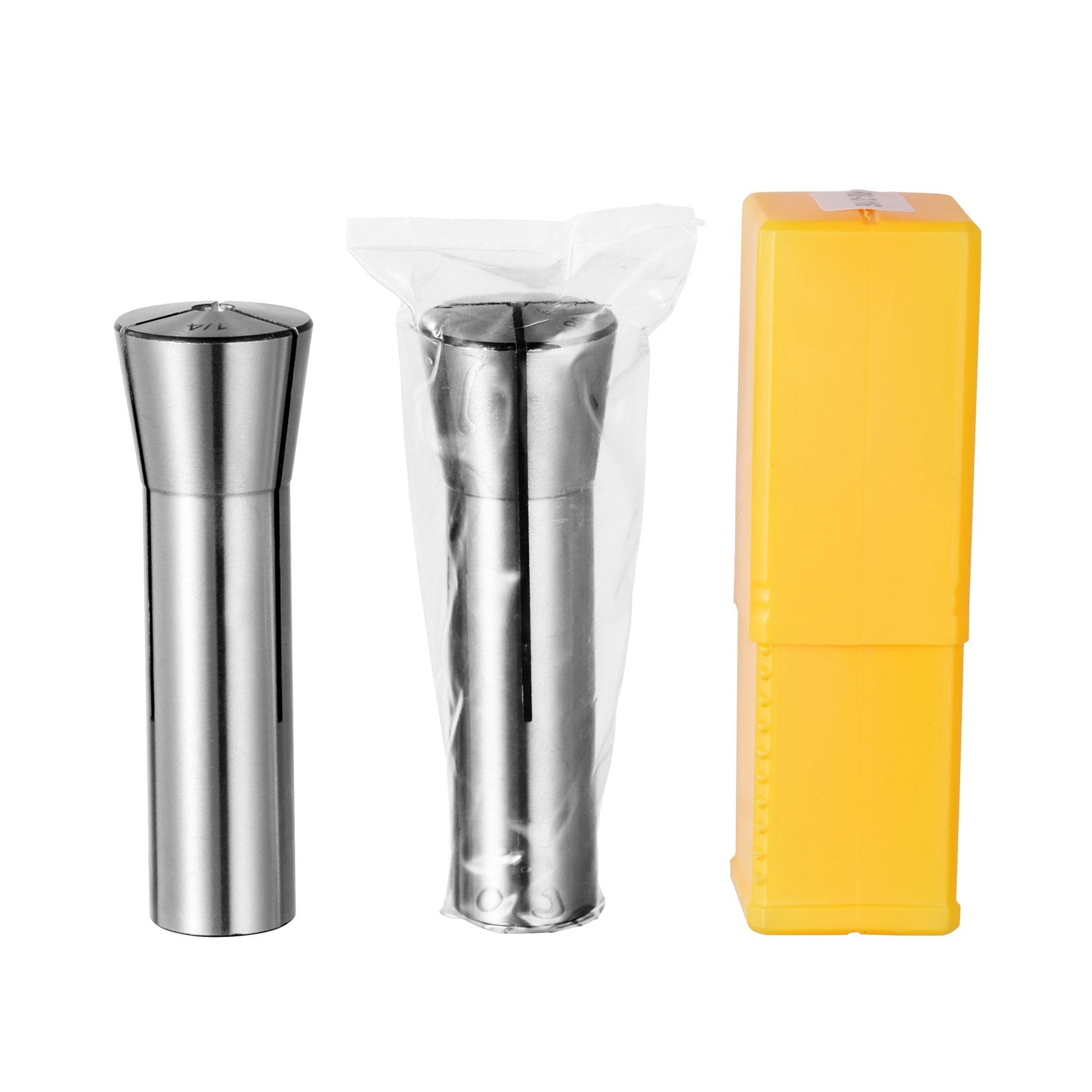 Precision R8 Collet Set, 13-Piece, 1/8"-7/8" Range, Mill Collet Chuck with Low TIR for Milling, Drilling & Boring Machines, Includes Labeled Storage