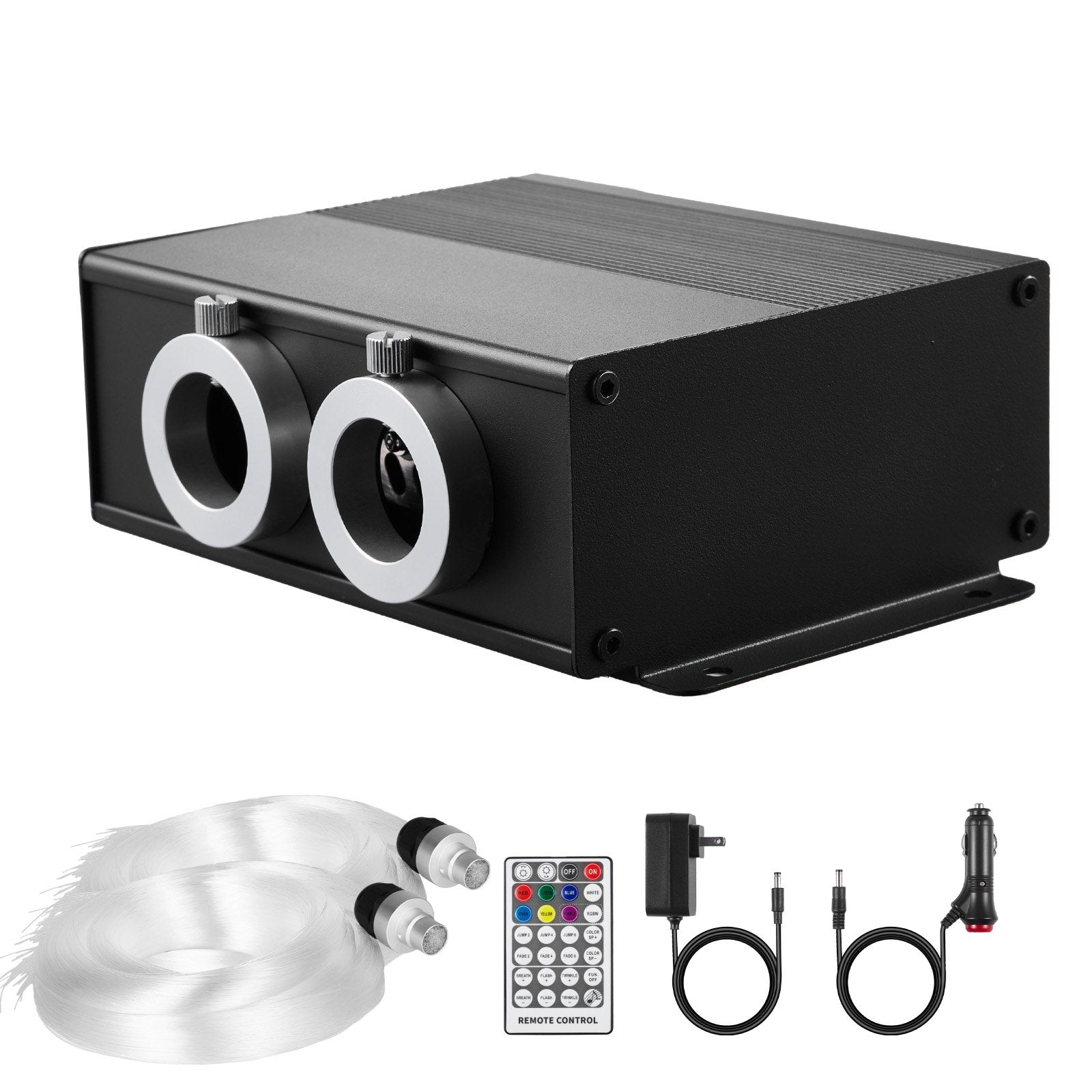 Starlight Headliner Kit: 900-Piece Twinkle Fiber Optic Star Lights, Bluetooth, Remote, Sound Activated, RGBW for Car & Home Decor