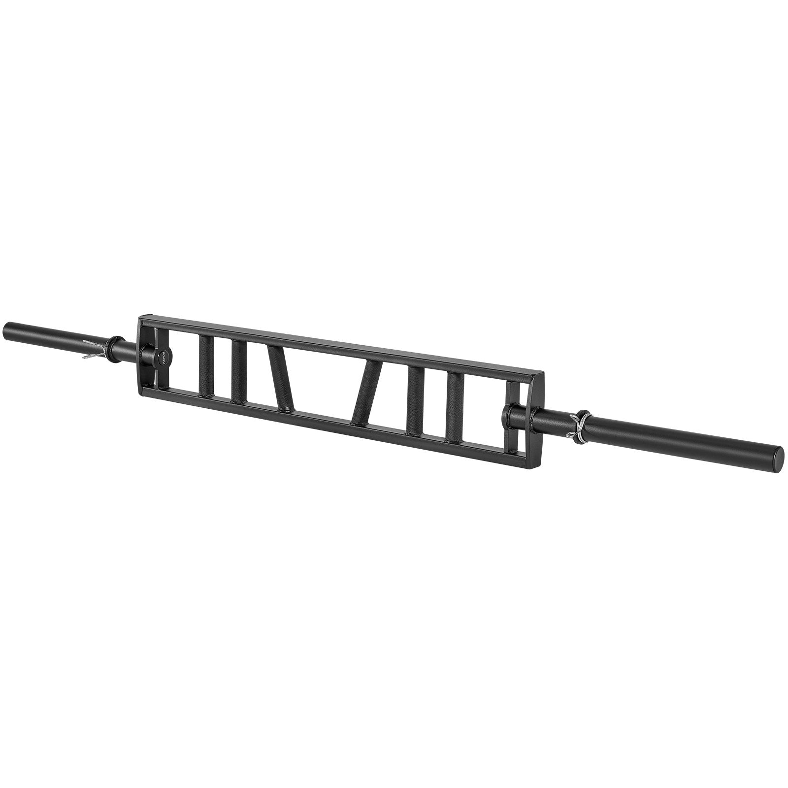 Heavy Duty 550 LBS Capacity Swiss Barbell with Multi-Grip & Knurled Handles, Ideal for Home Gym Pressing & Curling Exercises