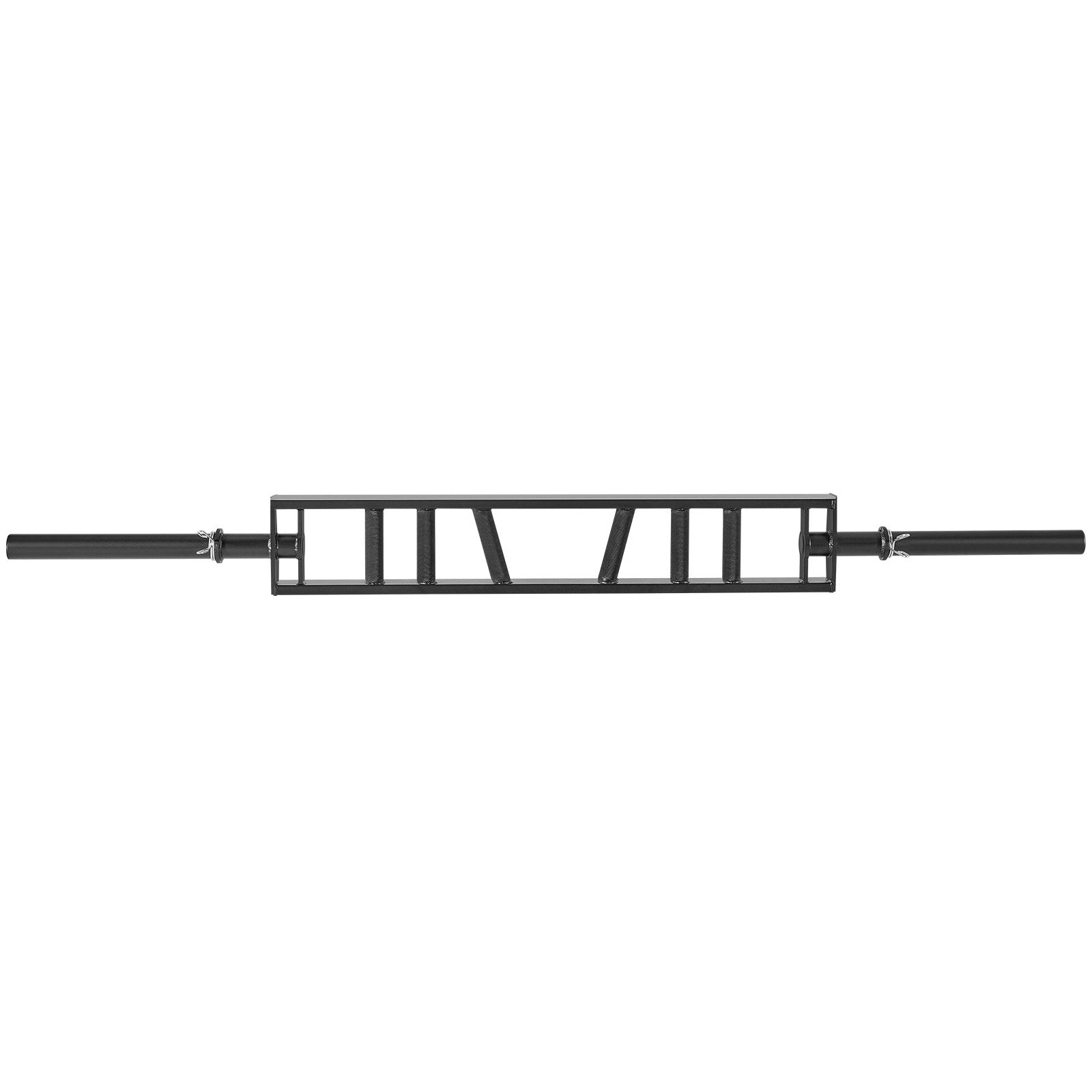 Heavy Duty 550 LBS Capacity Swiss Barbell with Multi-Grip & Knurled Handles, Ideal for Home Gym Pressing & Curling Exercises