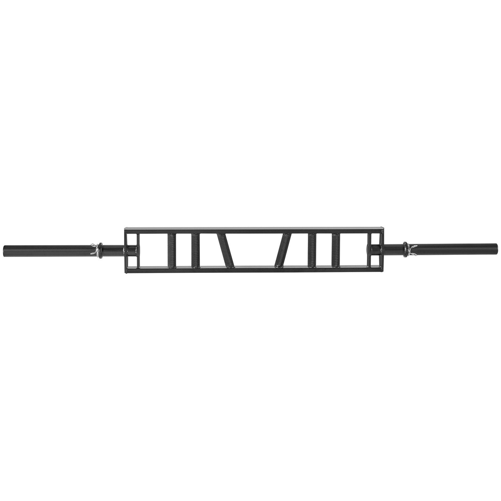 Heavy Duty 550 LBS Capacity Swiss Barbell with Multi-Grip & Knurled Handles, Ideal for Home Gym Pressing & Curling Exercises