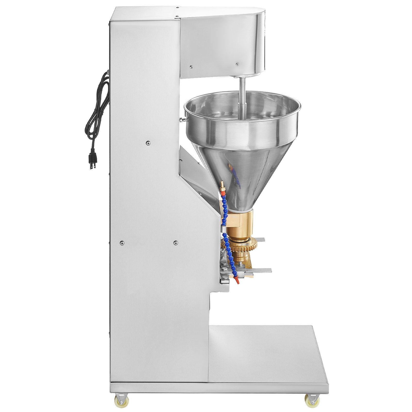 High-Efficiency 1100W Automatic Meatball Maker - Stainless Steel Electric Forming Machine for Fish, Beef, Pork, Shrimp Balls with Adjustable Sizes (18-32mm) and 280 PCs/min Output