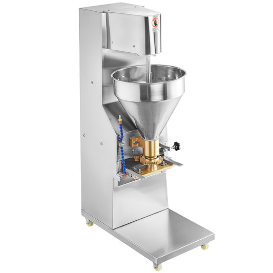 High-Efficiency 1100W Automatic Meatball Maker - Stainless Steel Electric Forming Machine for Fish, Beef, Pork, Shrimp Balls with Adjustable Sizes (18-32mm) and 280 PCs/min Output