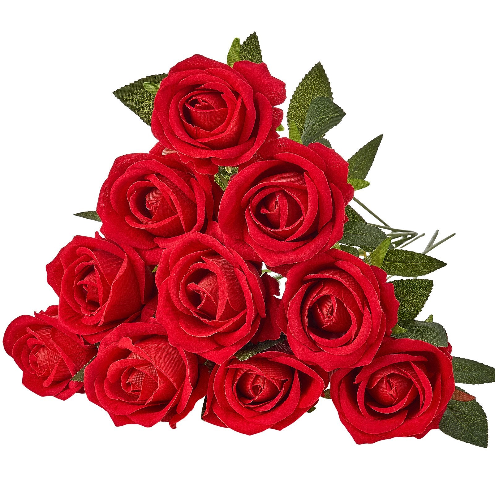 500 Realistic Red Foam Roses - Bulk Faux Flowers for DIY Wedding Bouquets, Home Centerpieces, Party Decor, Bridal Shower Arrangements