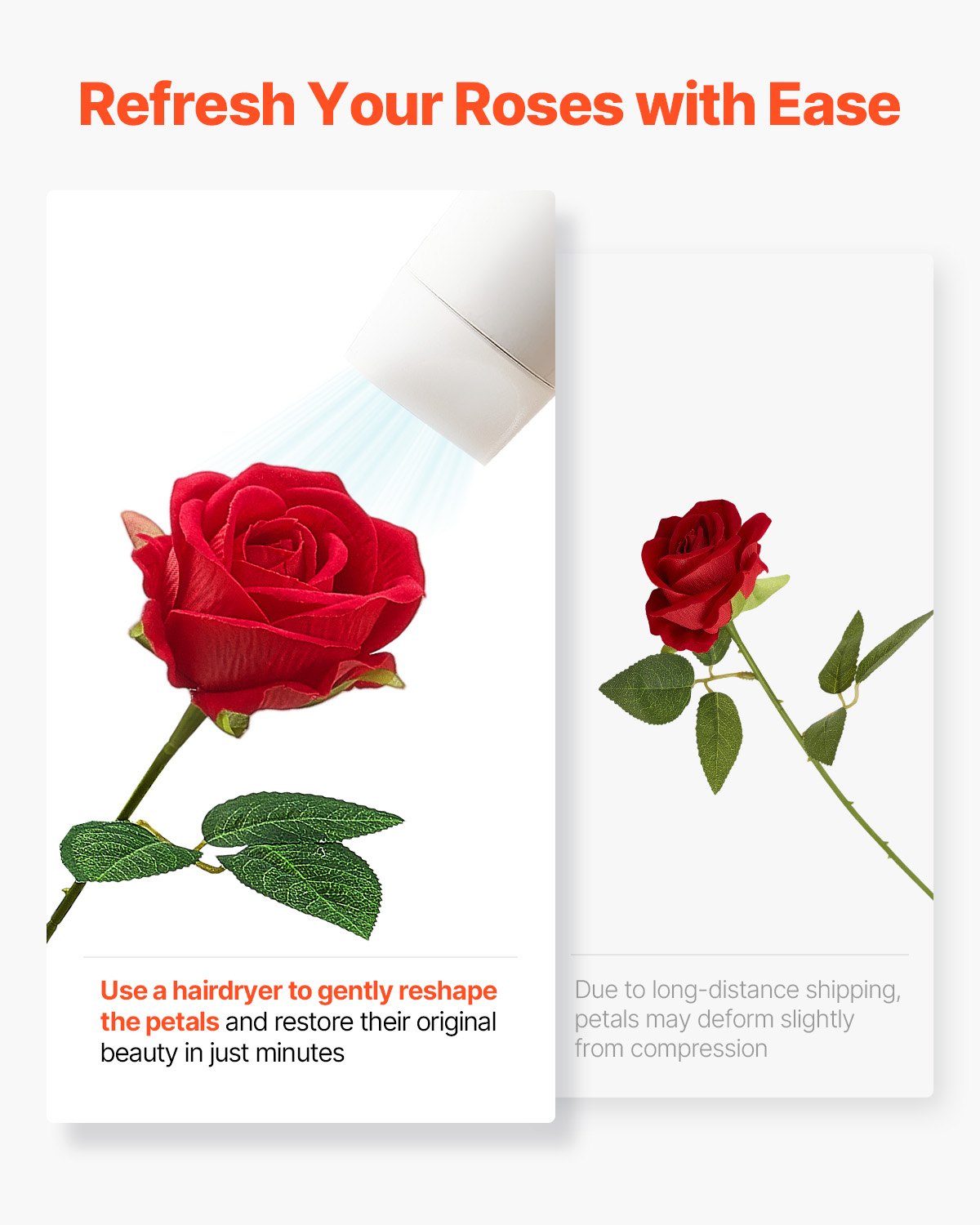 Luxurious 60 Pc Realistic Red Foam Roses - Ideal for DIY Wedding Bouquets, Bridal Showers, Home Centerpieces & Party Decor